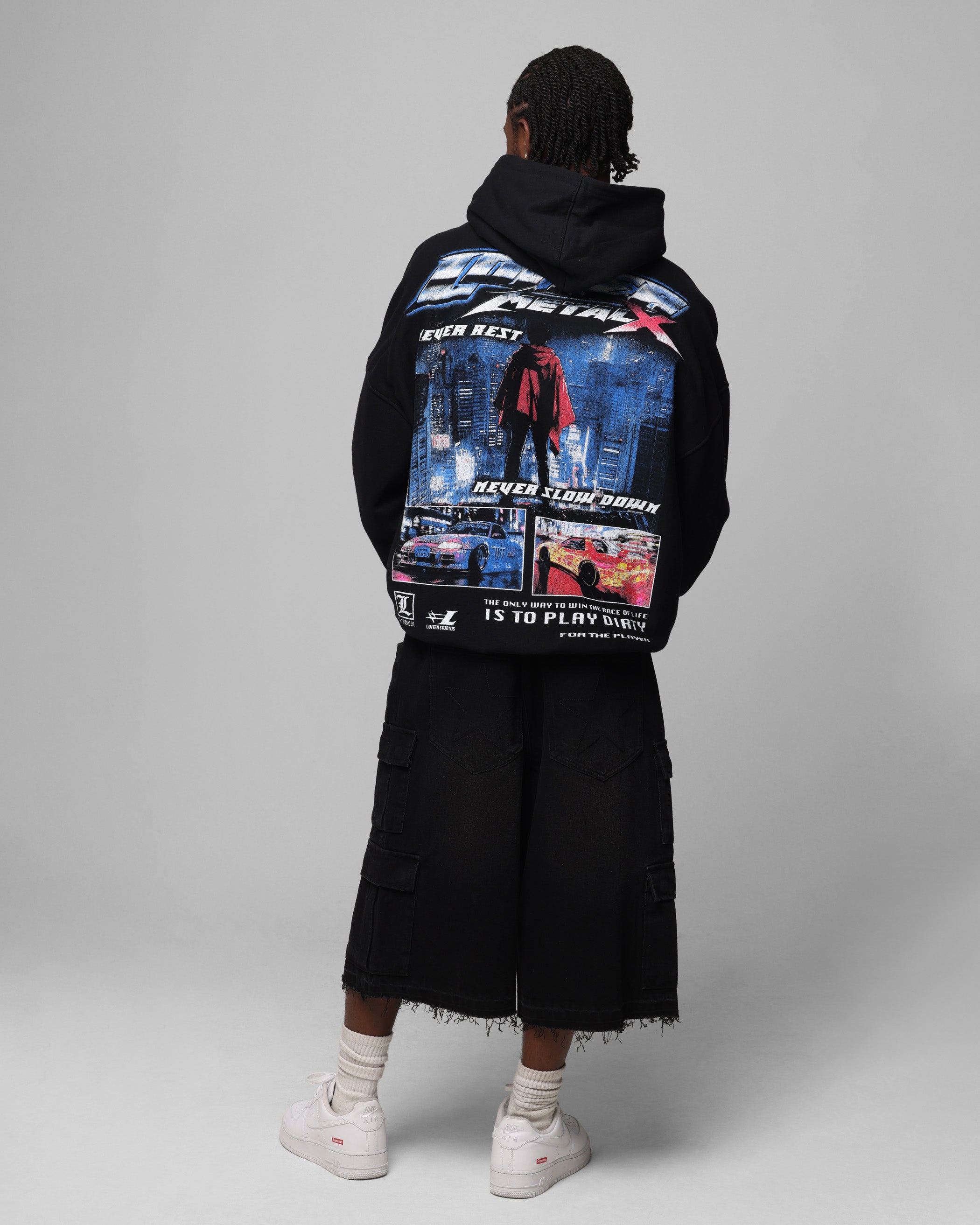 Loiter Speed Vintage Hoodie Black、mySite、zt4zffjzw