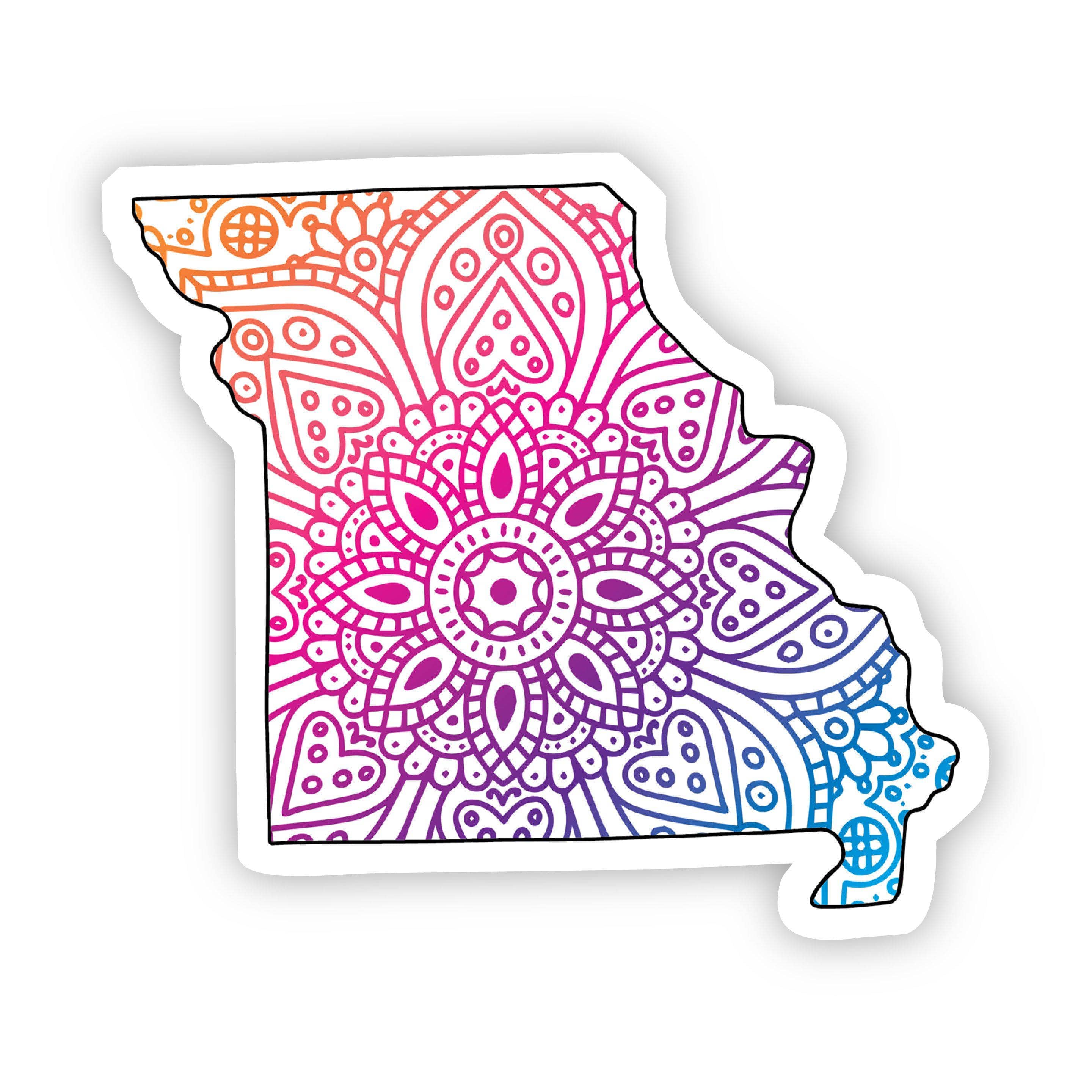  Missouri Mandala Pattern Sticker、mySite、elrpsem3k