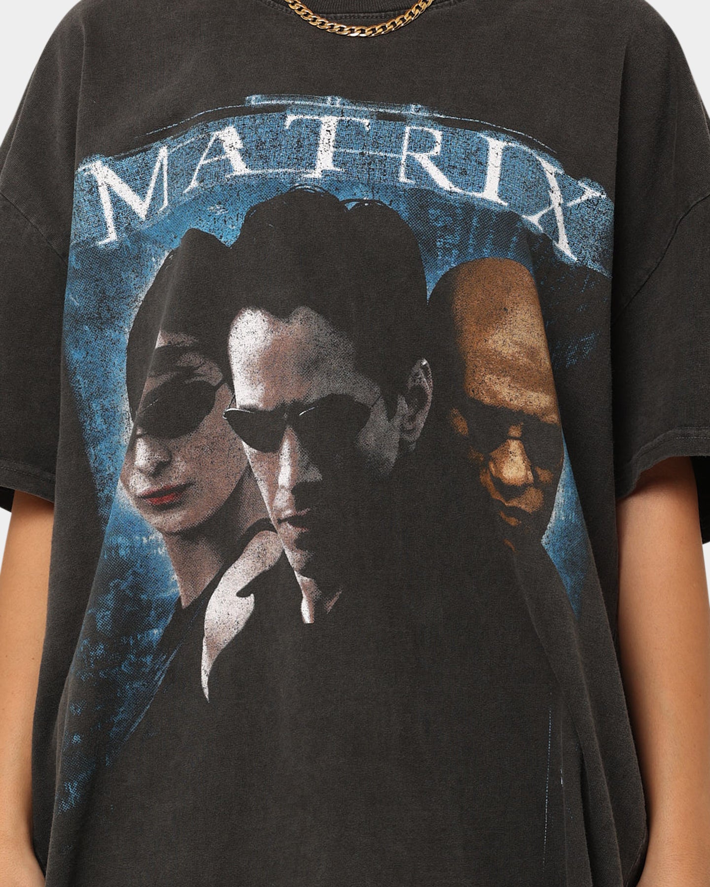 American Thrift X The Matrix Heavyweight Vintage T-Shirt Black Wash、mySite、zt4zffjzw