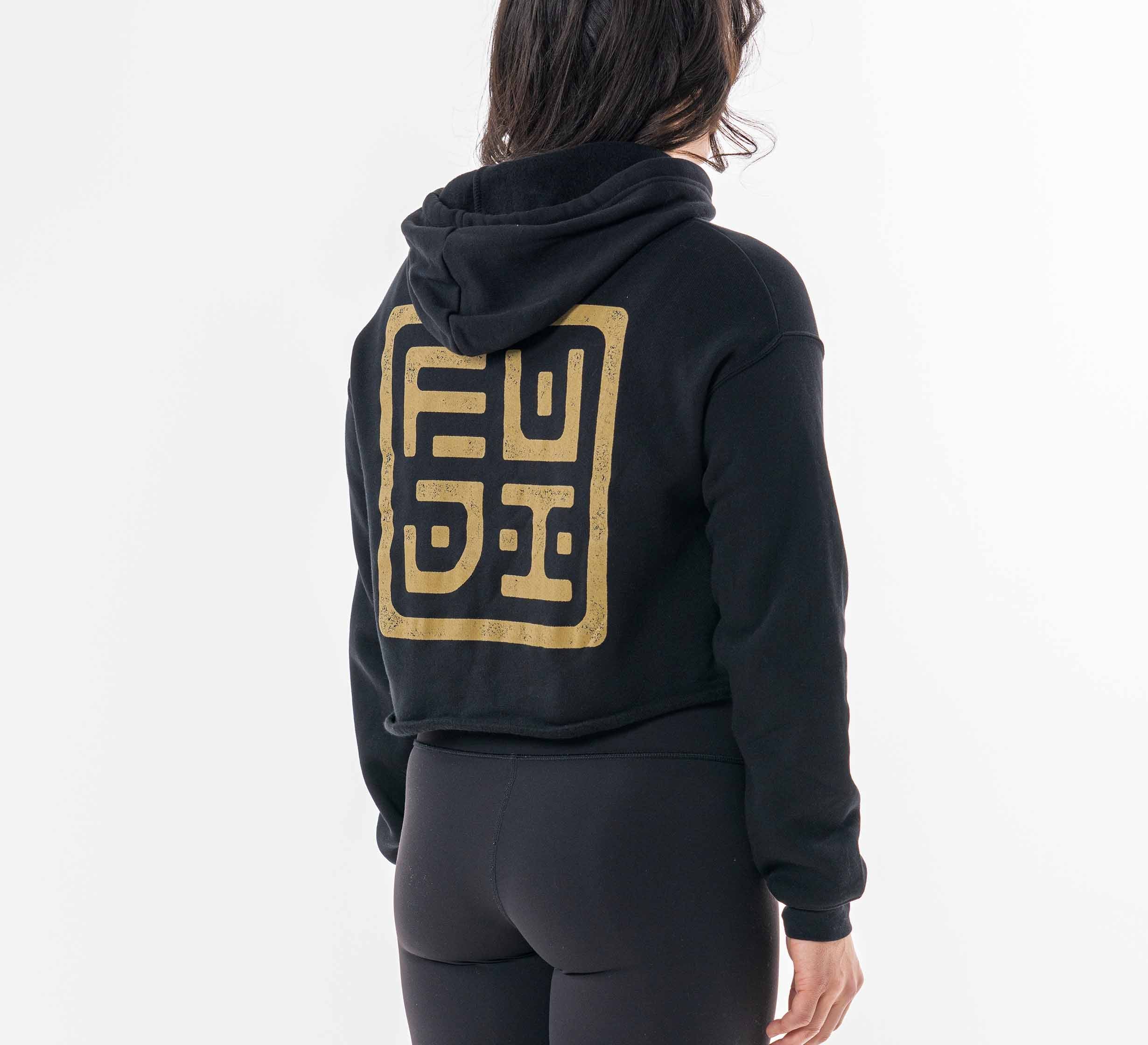 Womens Crop Hoodie Black、mySite、gigharbornorthrealestate