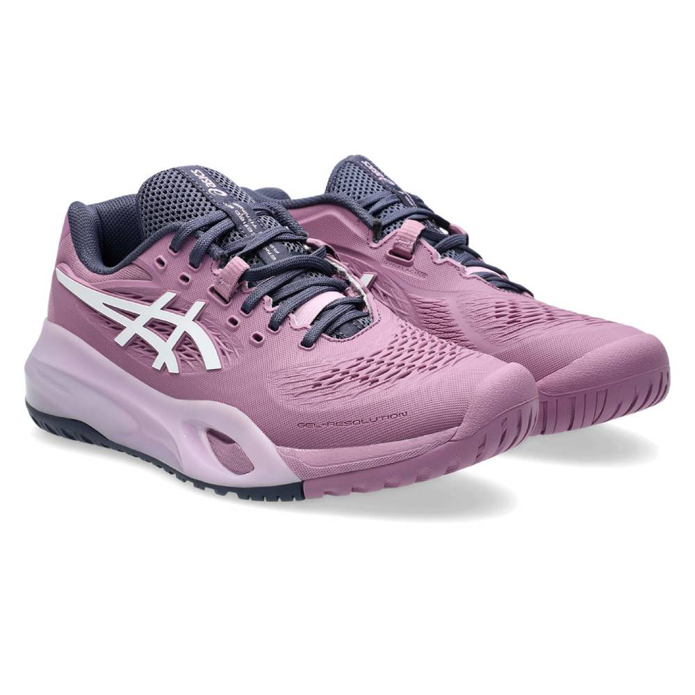 Asics Gel Resolution X Wide Women's Tennis Shoe (Ube Pink/White)