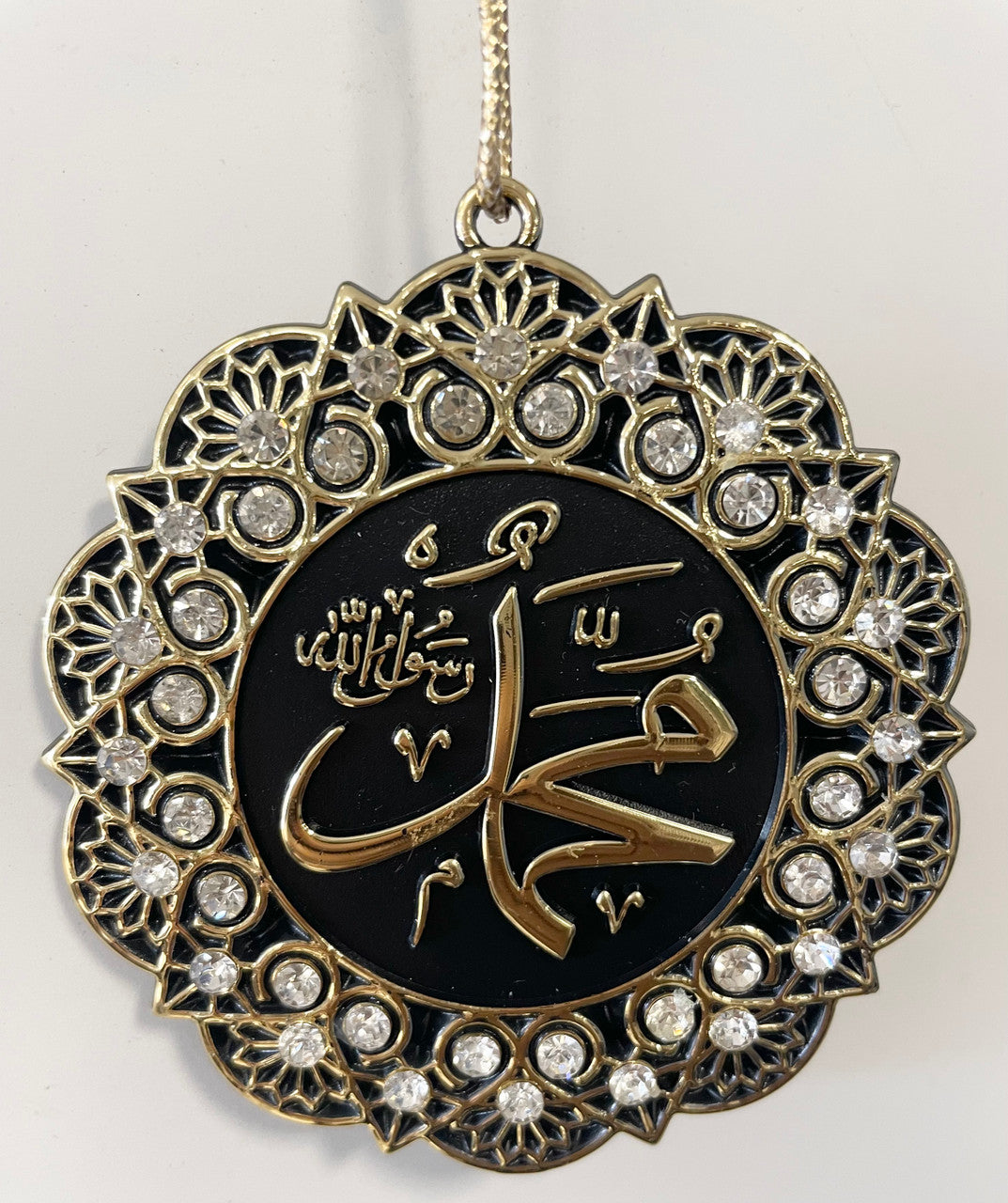 Hanging Ornament Allah/Mohammed (Crystal & Gold)、mySite、topwebapps