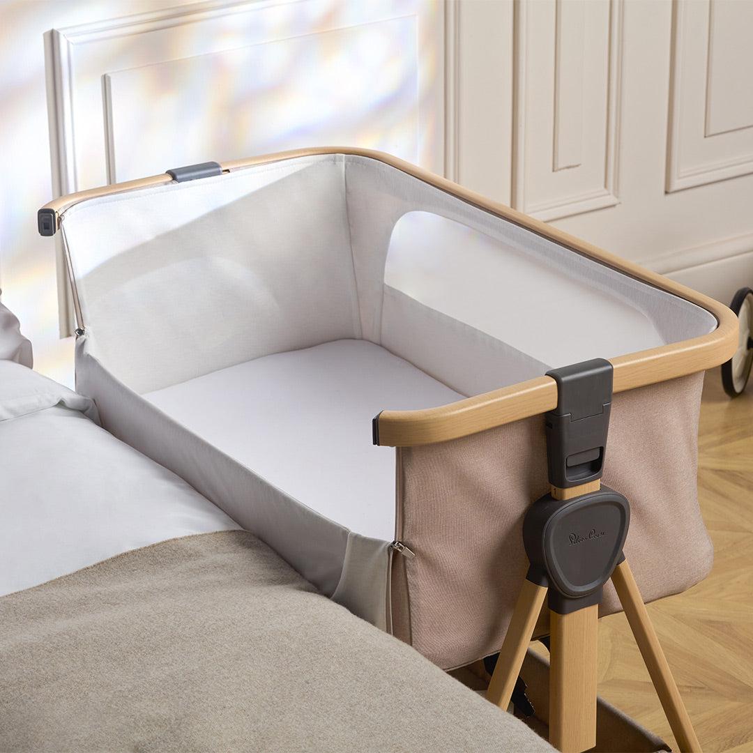  Silver Cross Lunar Bedside Crib - Oatmeal、mySite、merchandisen
