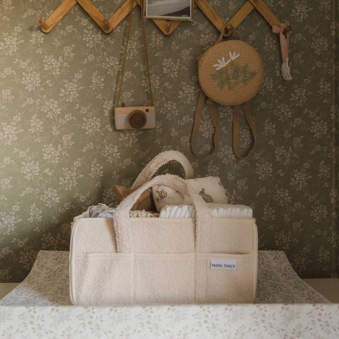  Mama Shack Teddy Fleece Nappy Caddy - Ivory、mySite、merchandisen