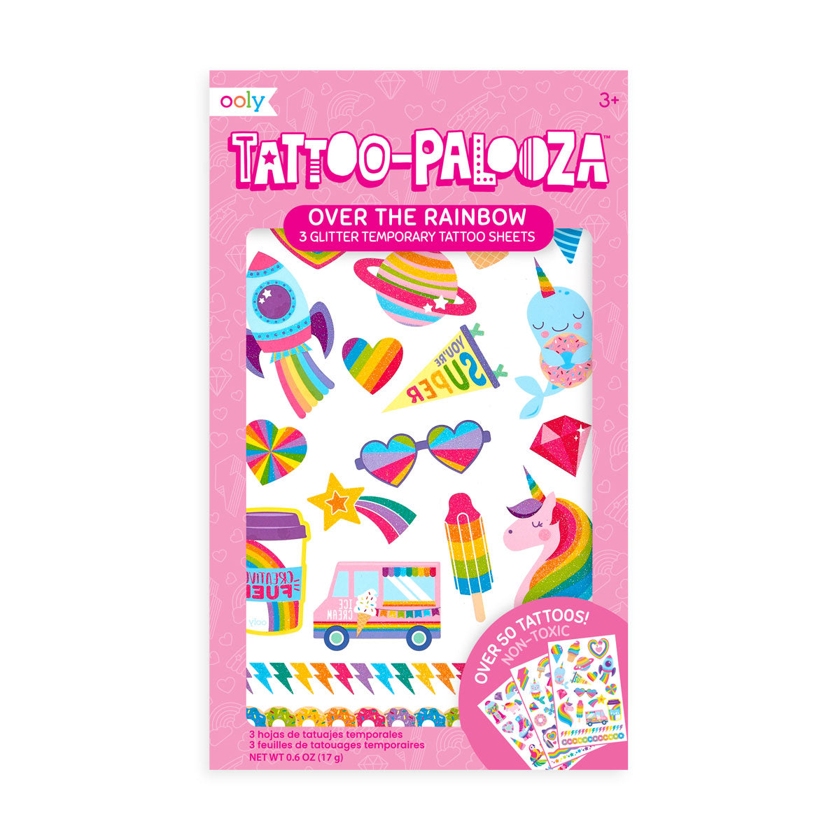  Over the Rainbow Glitter Tattoo-Palooza Temporary Tattoos、mySite、ghnorth