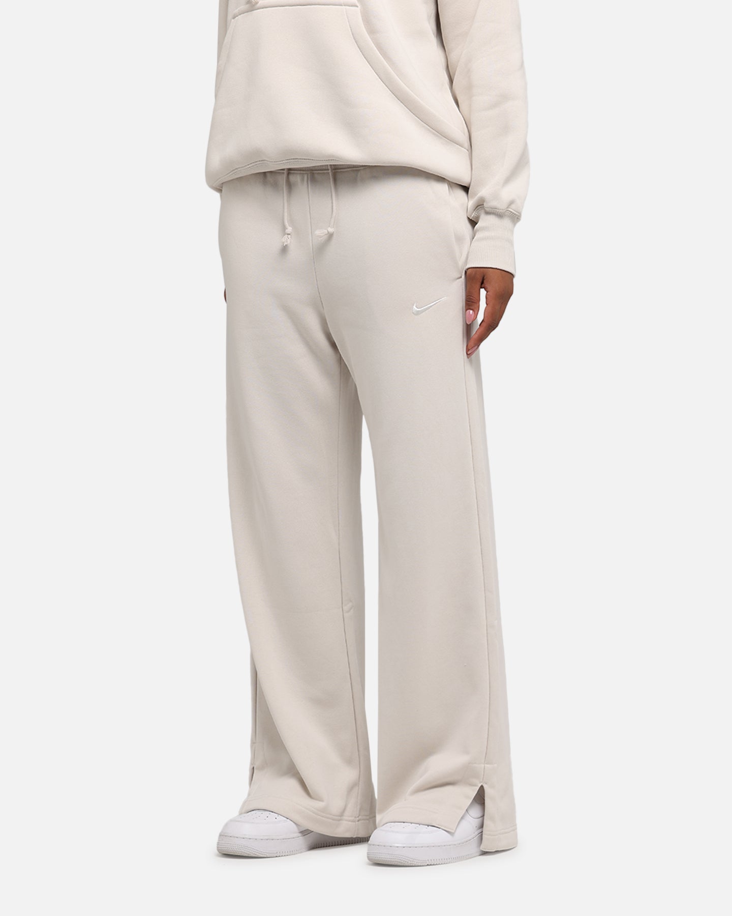 Nike Women's Sportswear Phoenix Fleece High Waisted Wide Leg Sweat Pants Lt Orewood Brown/Sail、mySite、zt4zffjzw