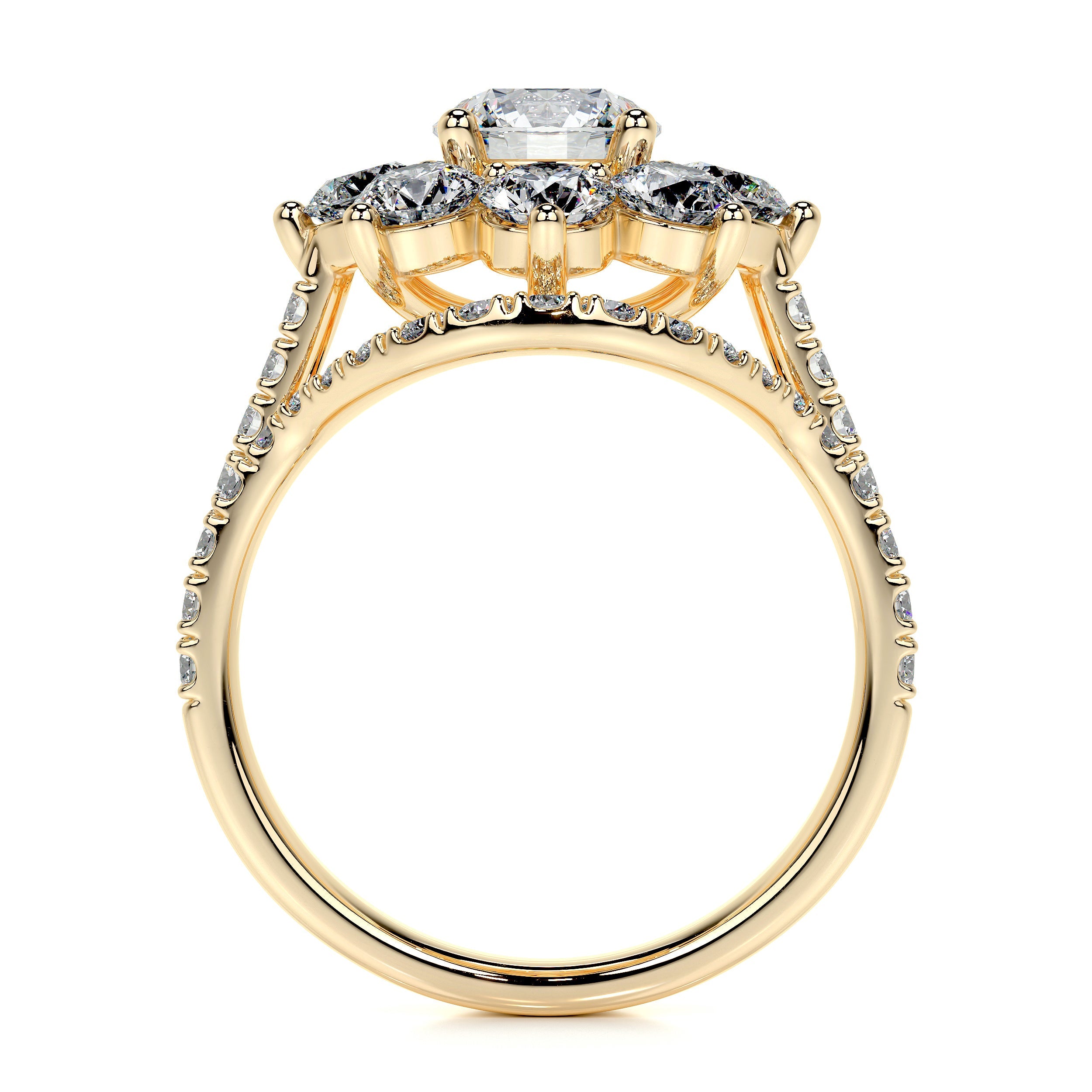 La Fleur Lab Grown Diamond Bridal Set -18K Yellow Gold、mySite、hinf8tx79
