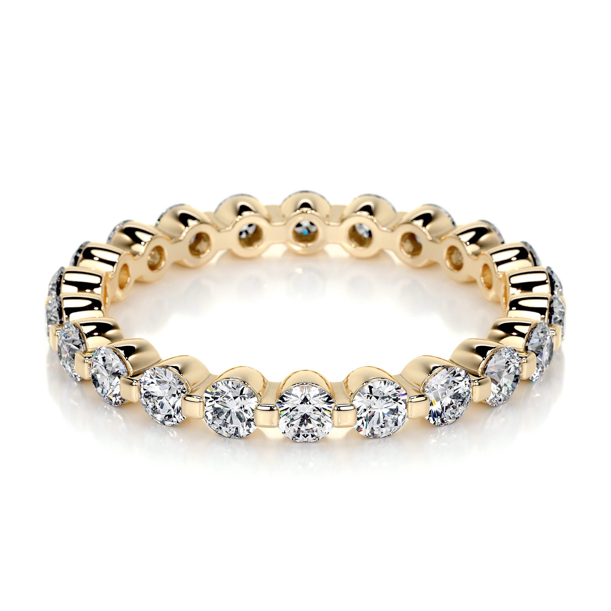 Josie Lab Grown Eternity Wedding Ring (1 Carat) -18K Yellow Gold (RTS)、mySite、hinf8tx79