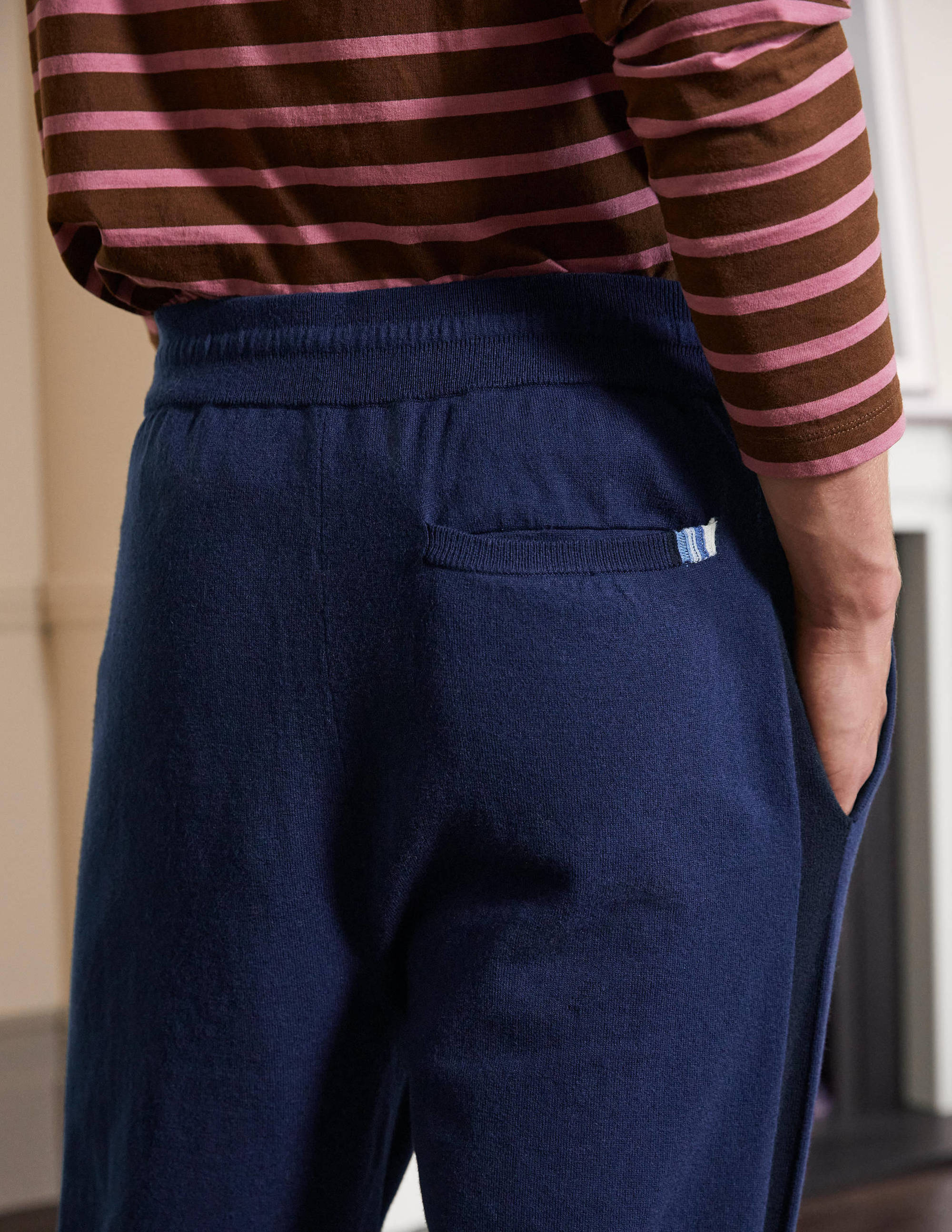  Merino Blend Knitted Joggers-Light Navy、mySite、ashleygrahame