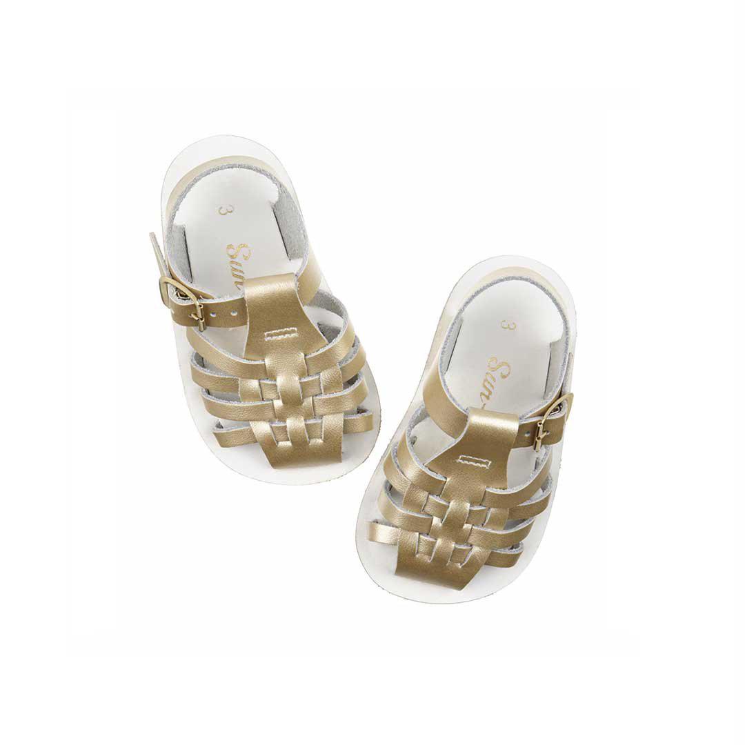  Salt-Water Sun-San Kid's Sandals - Sailor - Gold、mySite、merchandisen
