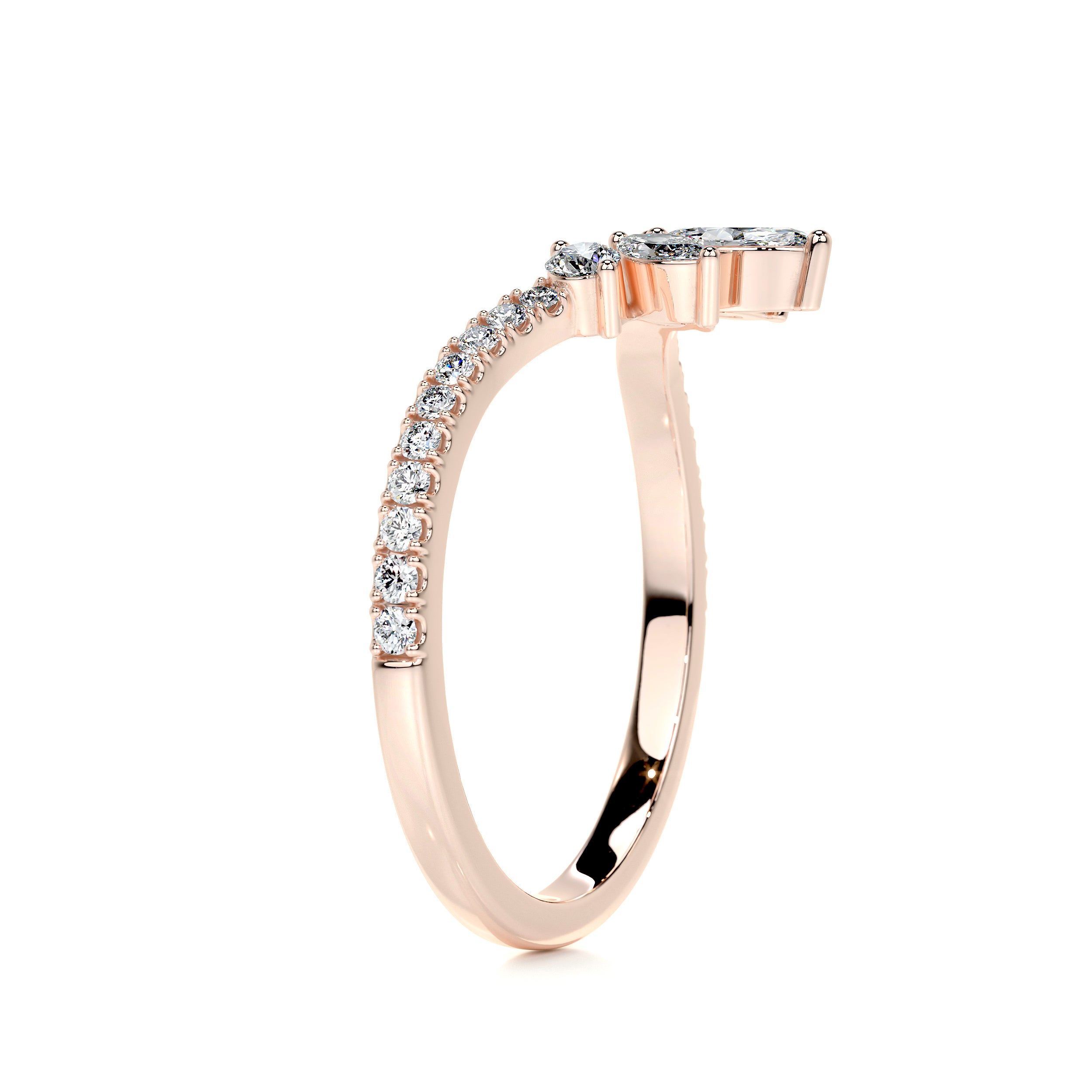 Lauren Diamond Wedding Ring (0.30 Carat) -14K Rose Gold、mySite、hinf8tx79