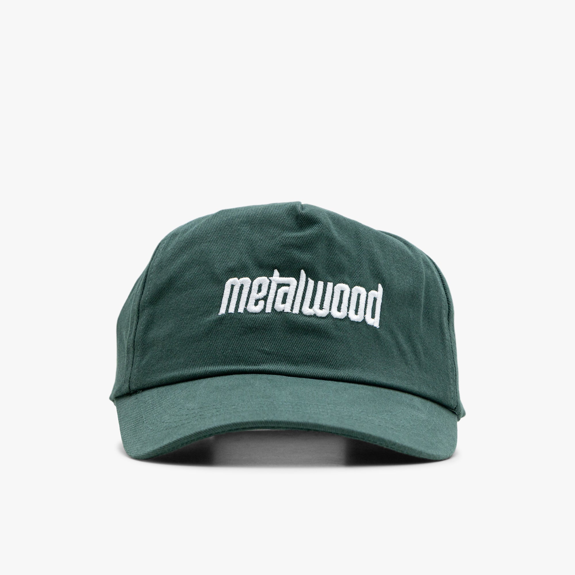  Metalwood Logo 5-Panel Hat Spruce、mySite、merchandisen