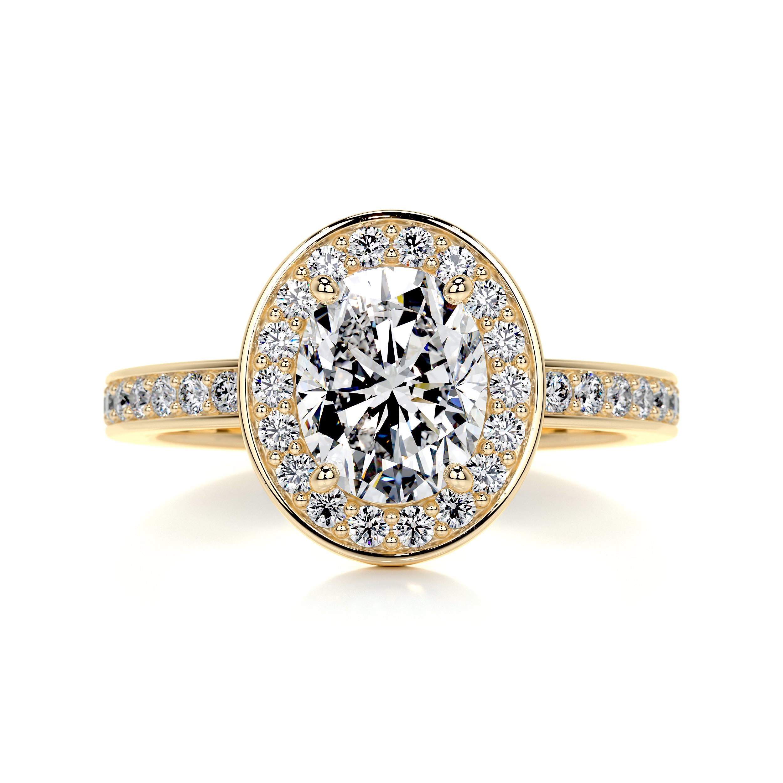 Raina Diamond Engagement Ring -18K Yellow Gold、mySite、hinf8tx79