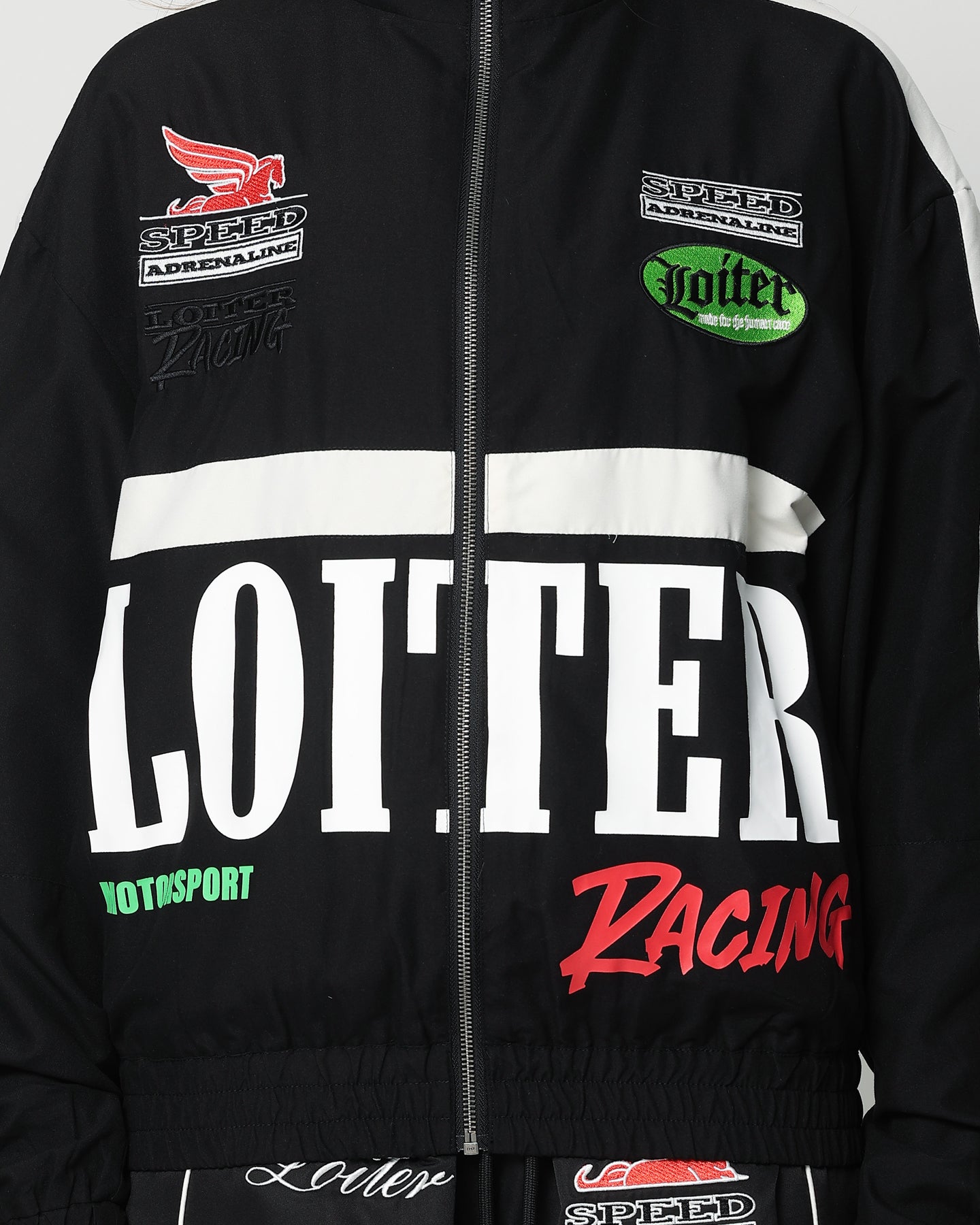 Loiter Speedway Windbreaker Jacket Black、mySite、zt4zffjzw