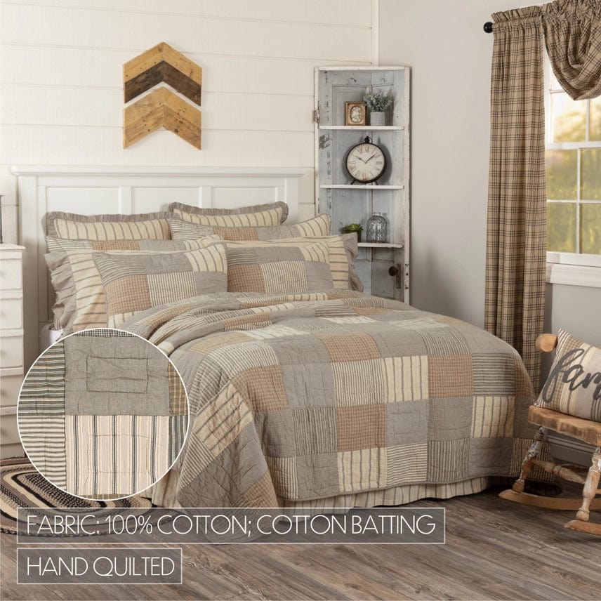 Sawyer Mill Charcoal Patchwork Farmhouse Quilts、mySite、g9winljtr