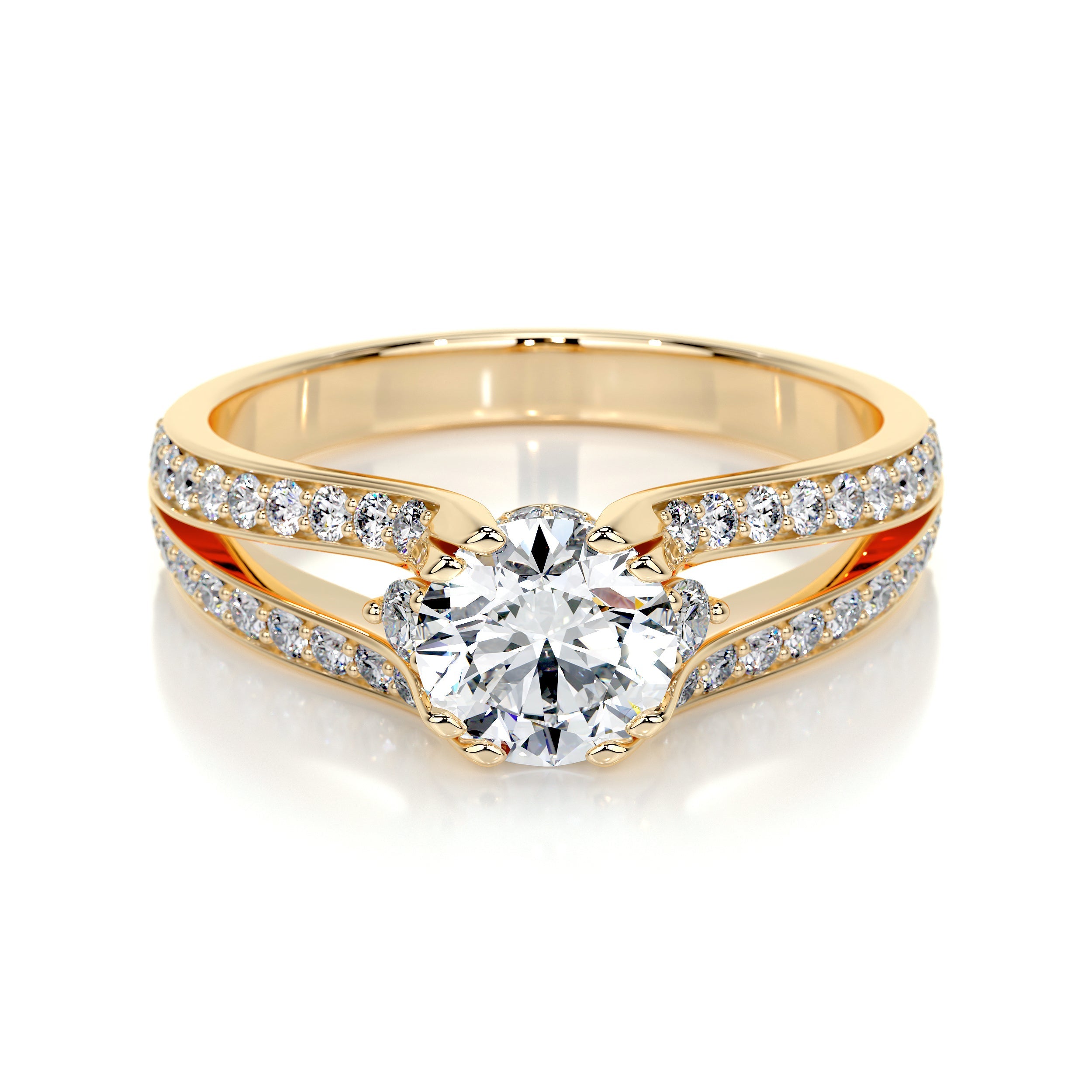 Alex Lab Grown Diamond Ring -18K Yellow Gold、mySite、hinf8tx79