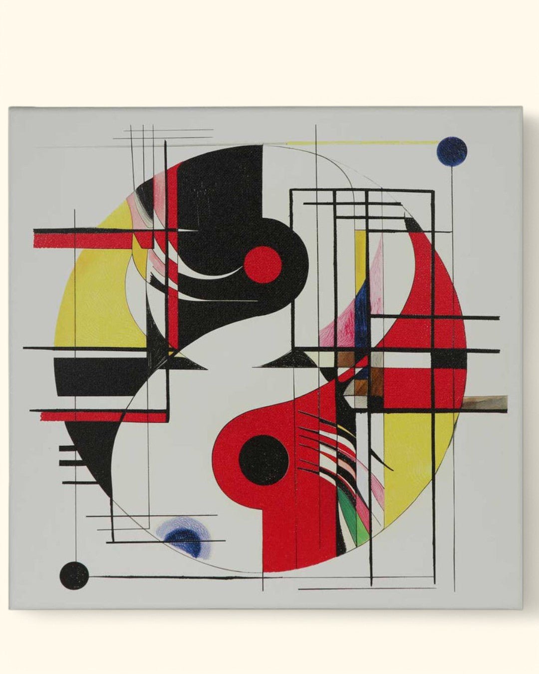 Conceptual Yin Yang Artistic Canvas Print Wall Art、mySite、topwebapps