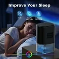 KLOUDIC 33Oz Dehumidifier Small Dehumidifiers for Room 280sq.ft with Auto-off, 7 Colors LED Light、mySite、fannypackpong
