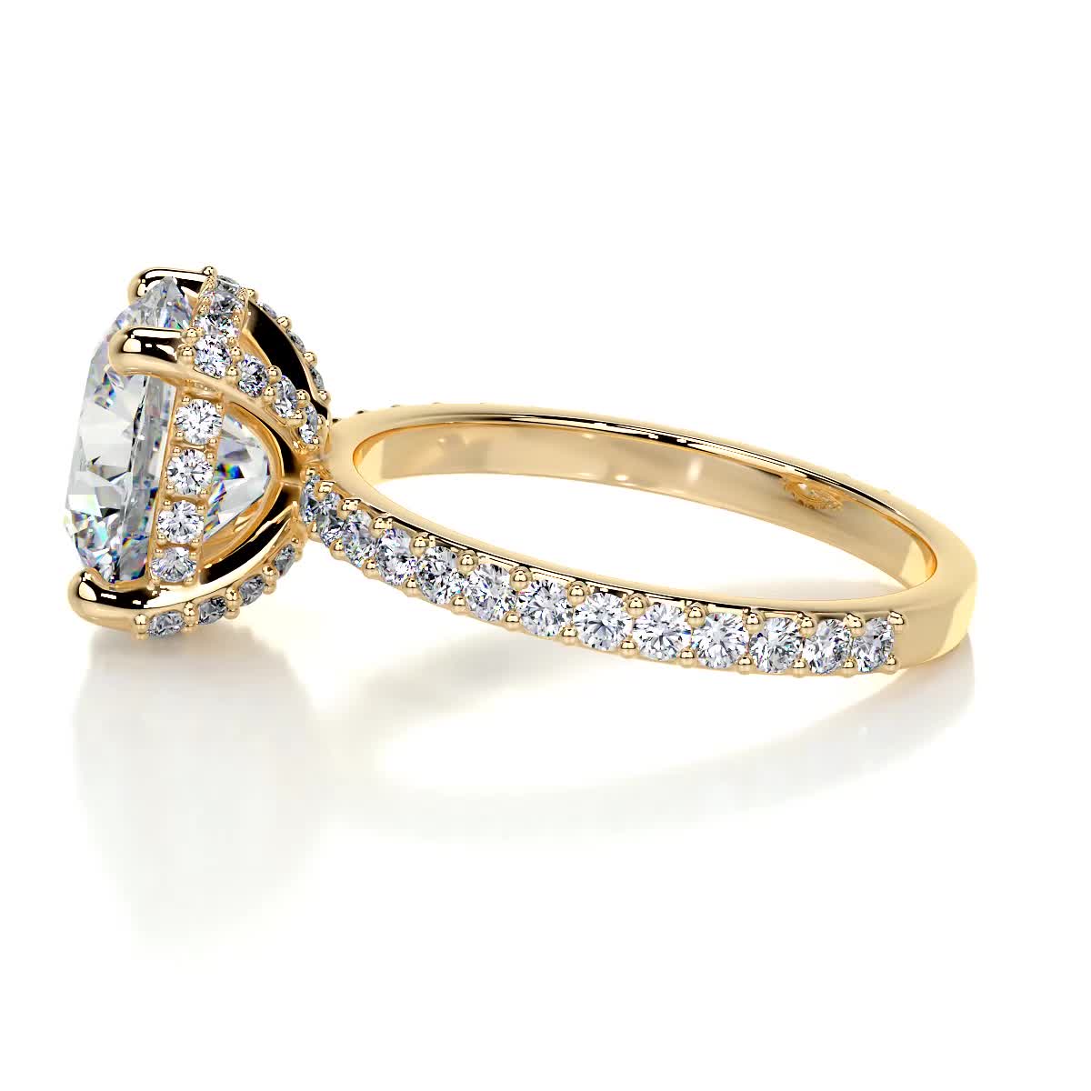 Quinn Moissanite & Diamond Ring -18K Yellow Gold (RTS)、mySite、hinf8tx79