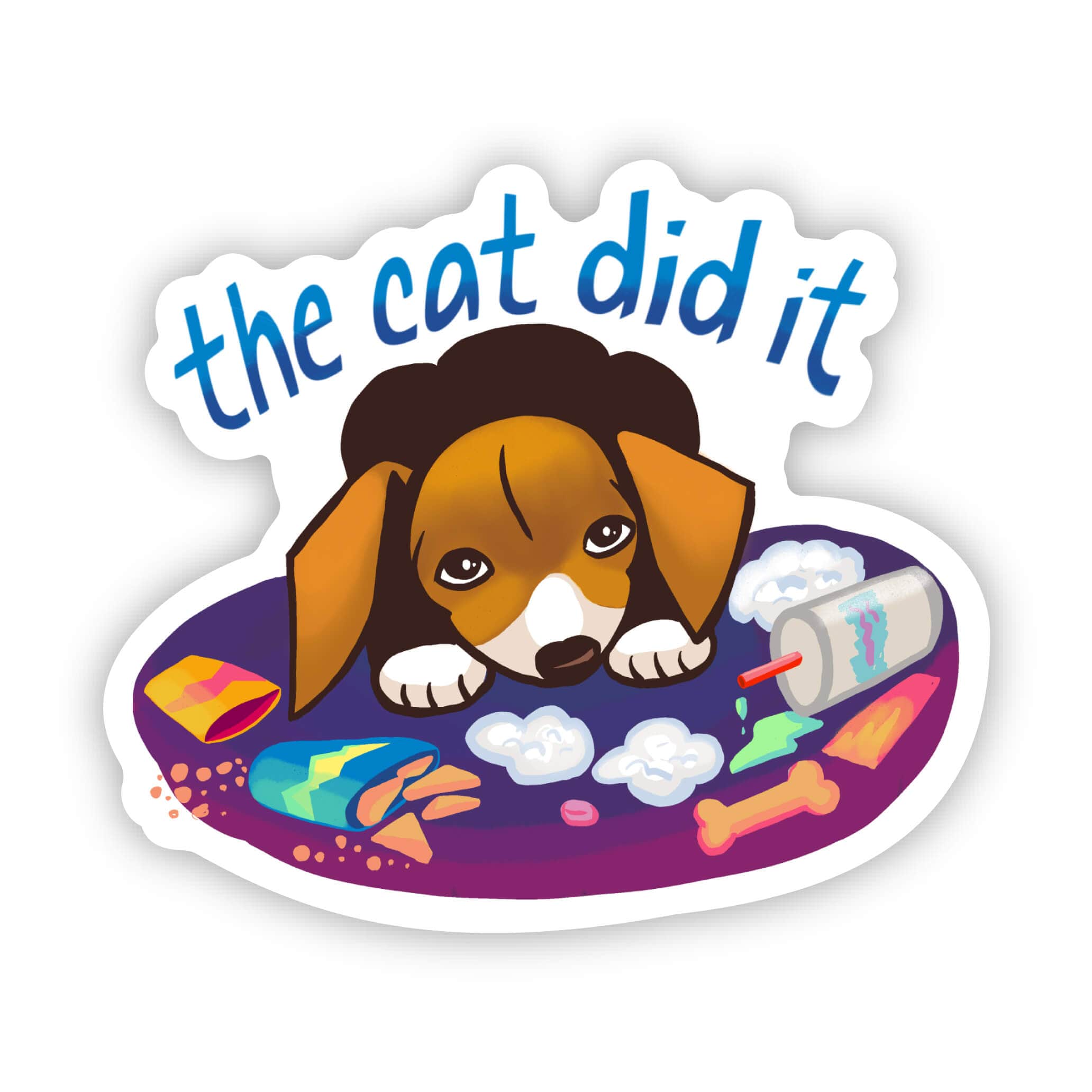  The Cat Did It Sticker、mySite、elrpsem3k