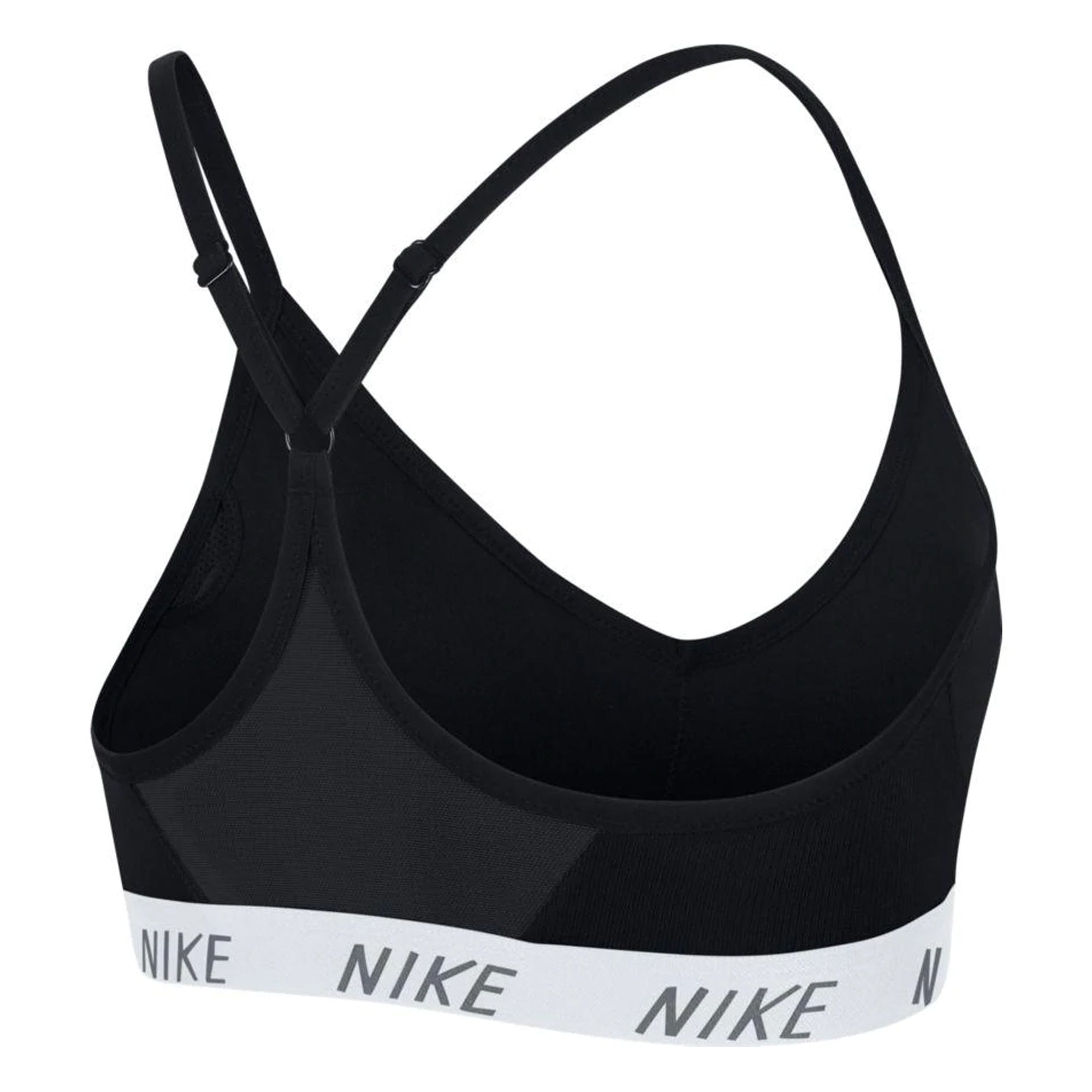 Nike Women's Indy Dri-FIT V-Neck Sports Bra Black/White、mySite、bottomscart
