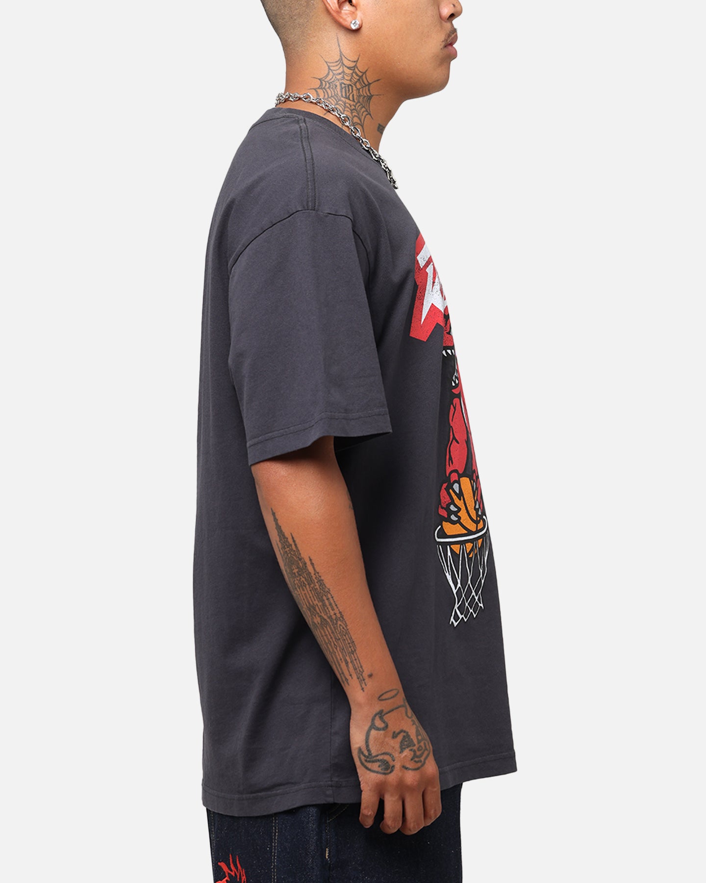 Mitchell & Ness Toronto Raptors T-Shirt Faded Black、mySite、zt4zffjzw