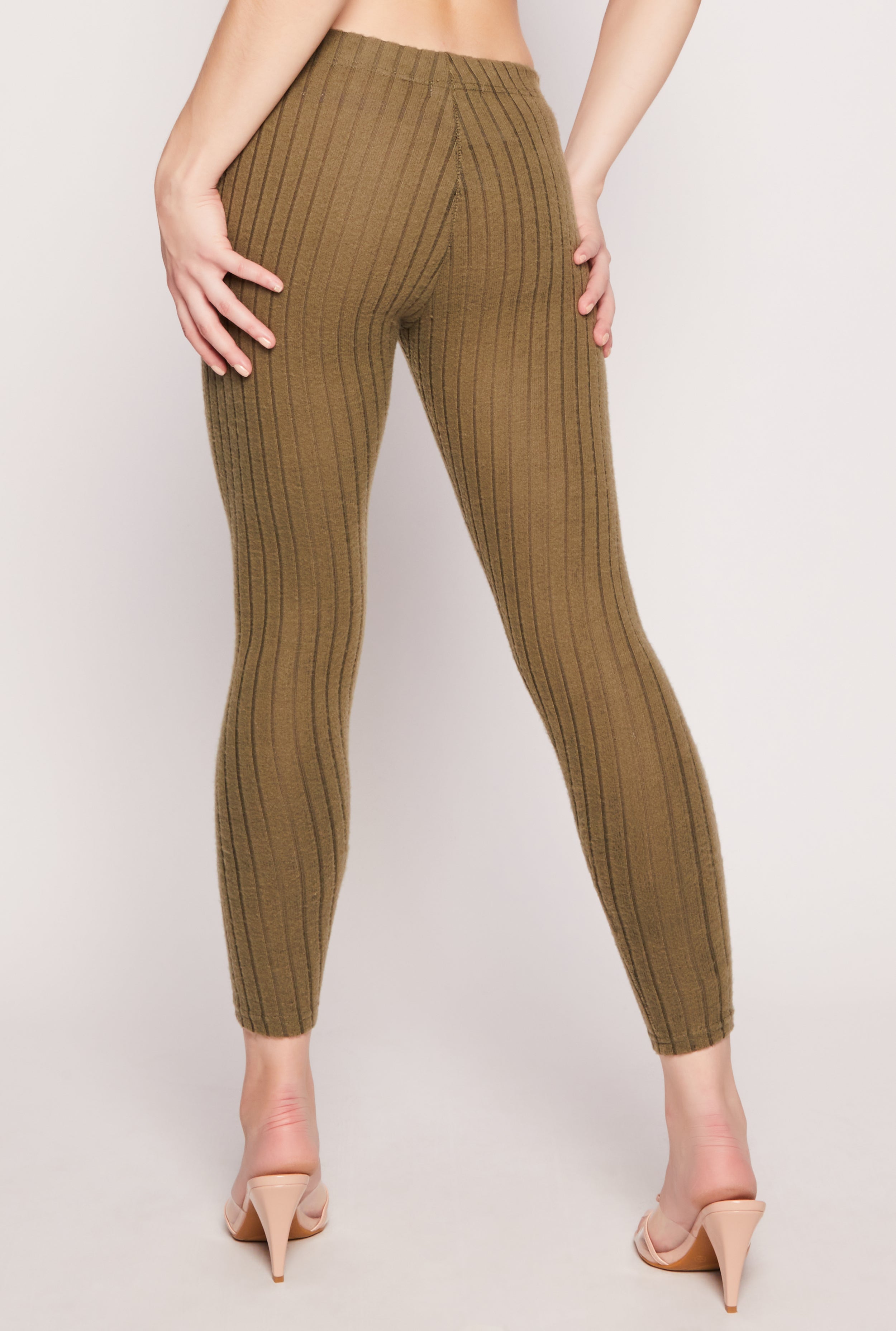 Brushed Ribbed Knit Leggings、mySite、camillekostekn