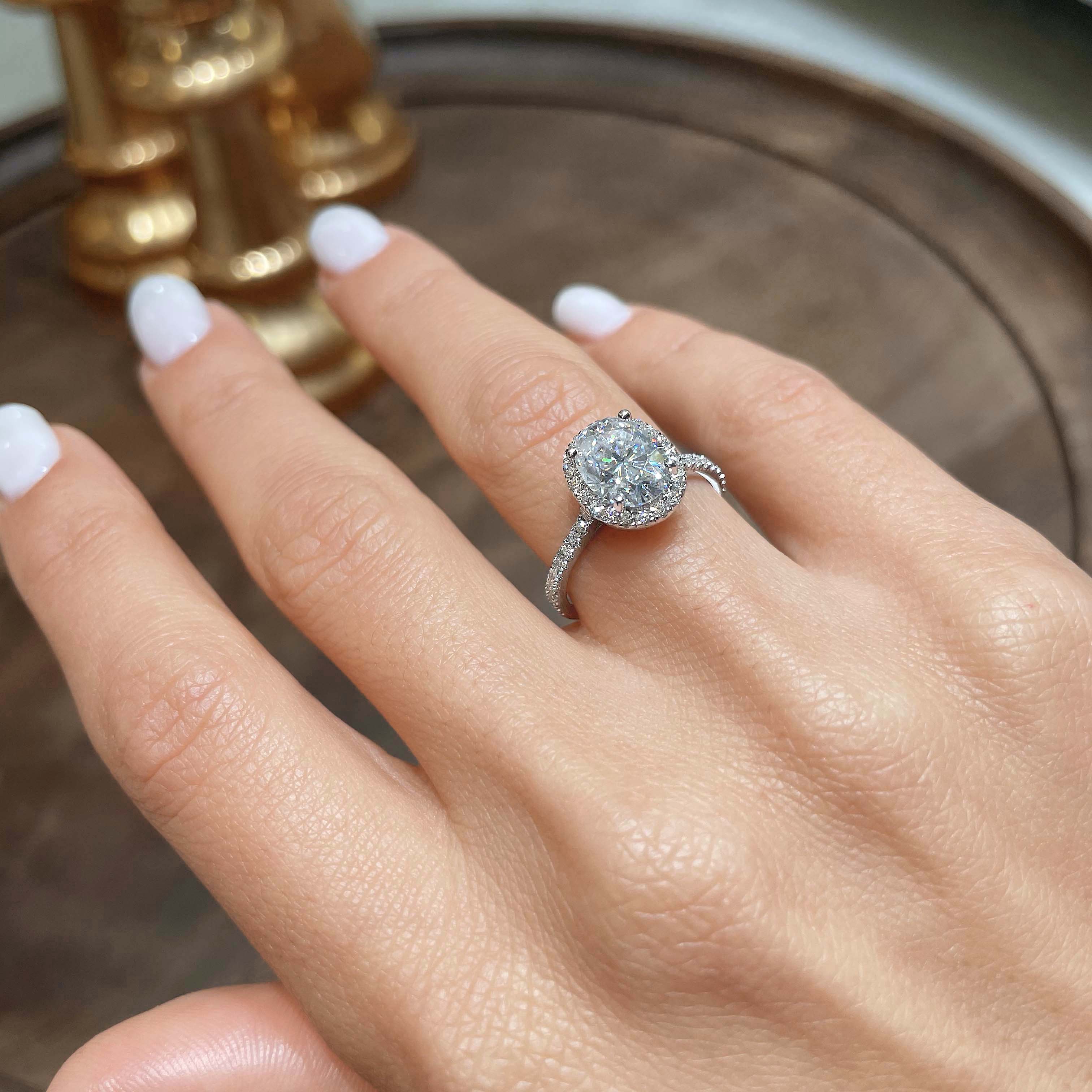 Maria Moissanite & Diamond Ring -Platinum、mySite、hinf8tx79