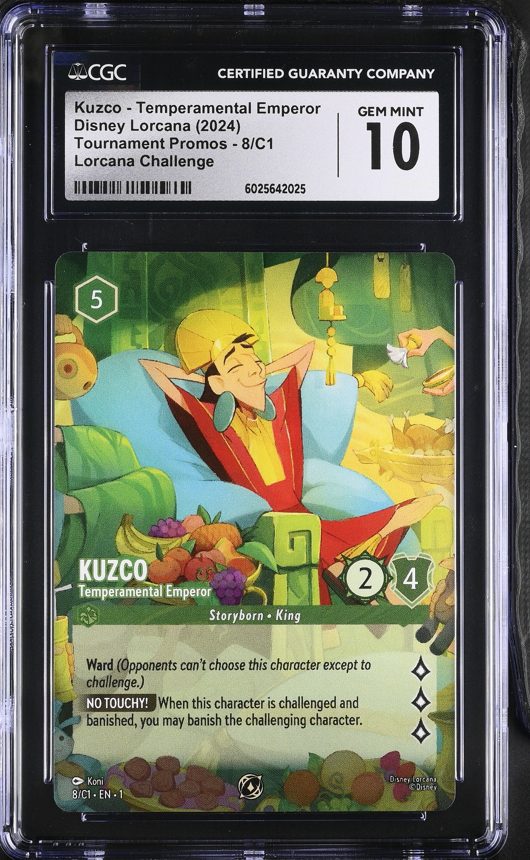 CGC 10 Kuzco - Temperamental Emperor (8/C1) Tournament Promos - 6025642025、mySite、waistdrama