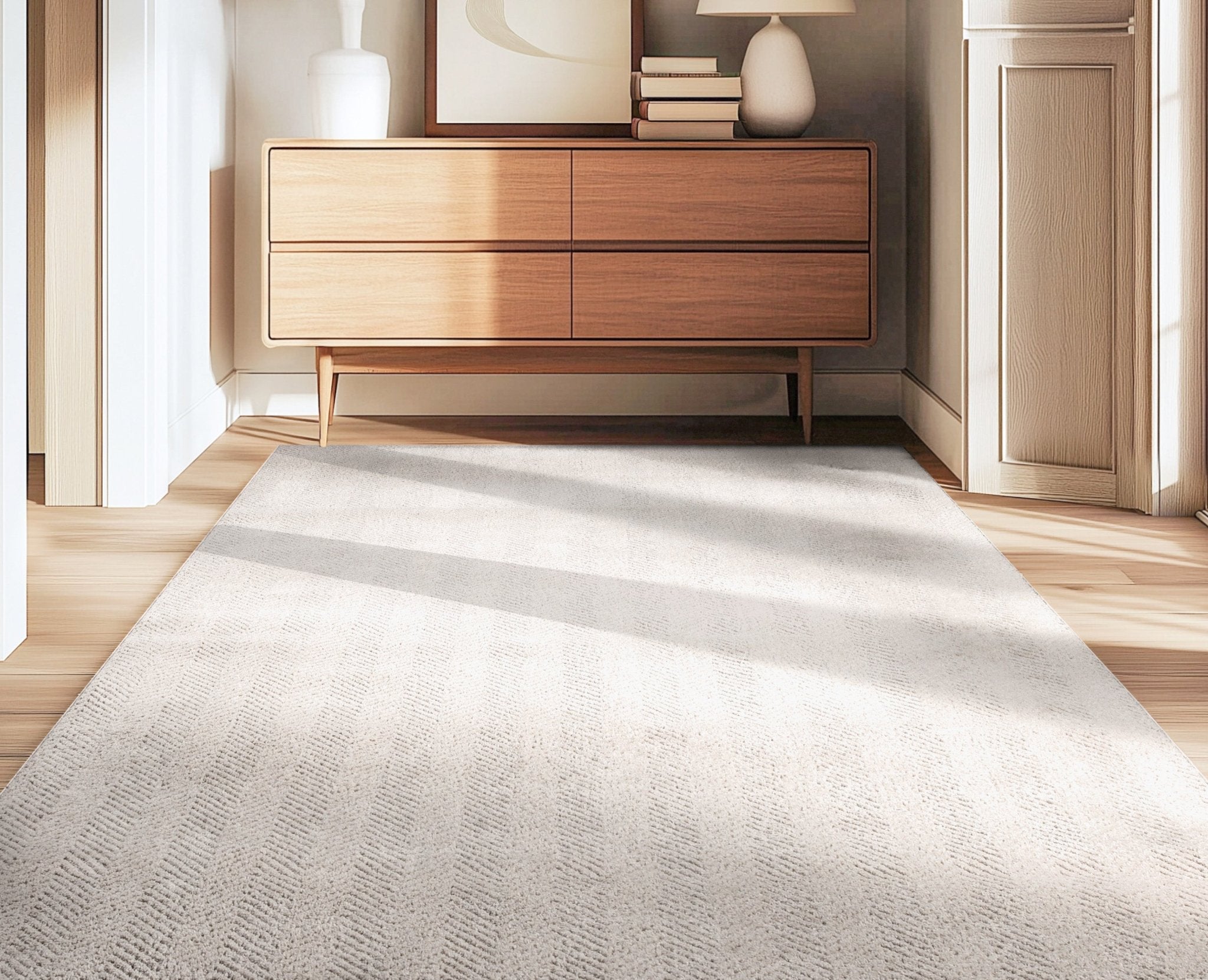 Pompeii Ivory Custom Rug - Ultra Soft, Easy Clean Pile & Personalized Sizes for Your Home、mySite、gigharbornorthrealestate