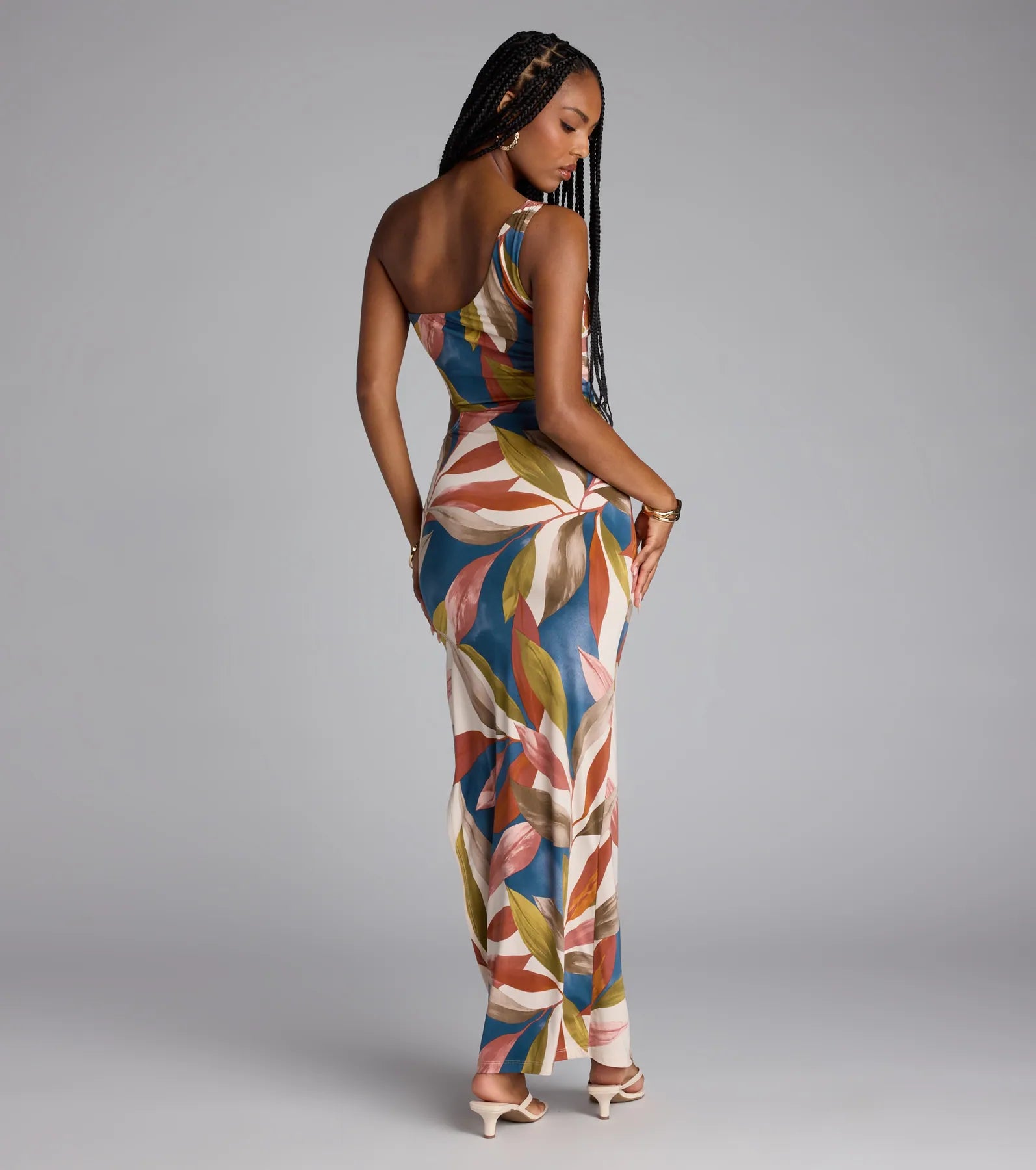  Island It Girl One-Shoulder Cutout Maxi Dress、mySite、justintrudeaud