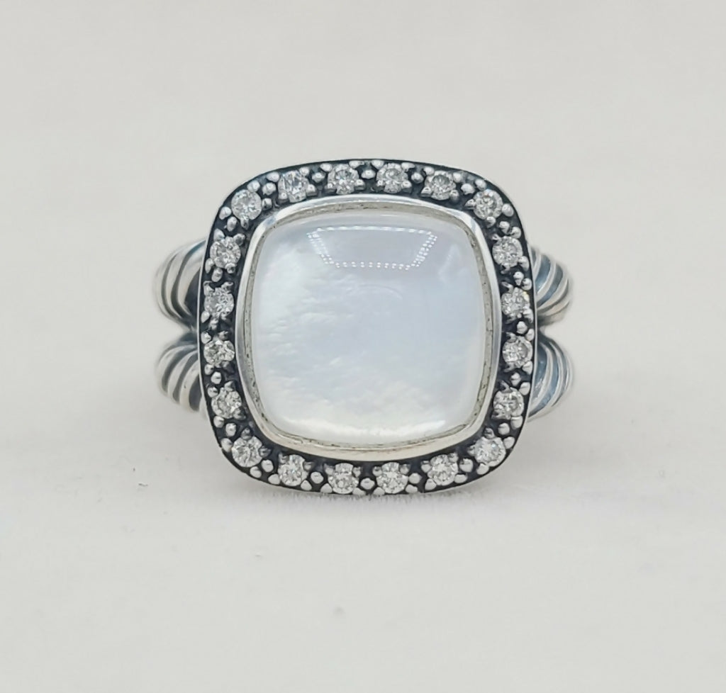 David Yurman Albion Moonlight Ice Moonstone Ring 鈥?Diamond、mySite、hinf8tx79