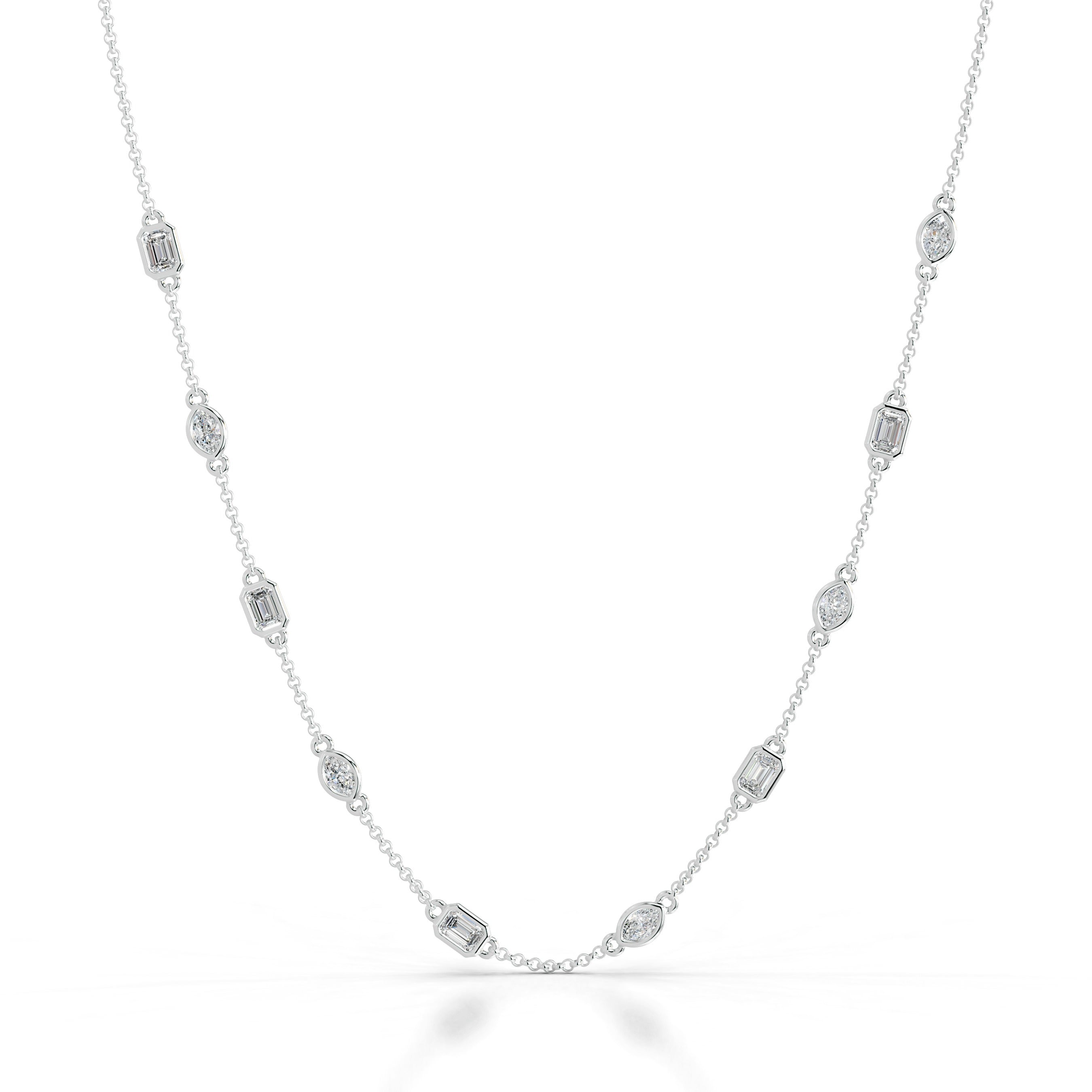 Leonie Lab Grown Diamond Collier - 14K White Gold (RTS)、mySite、hinf8tx79
