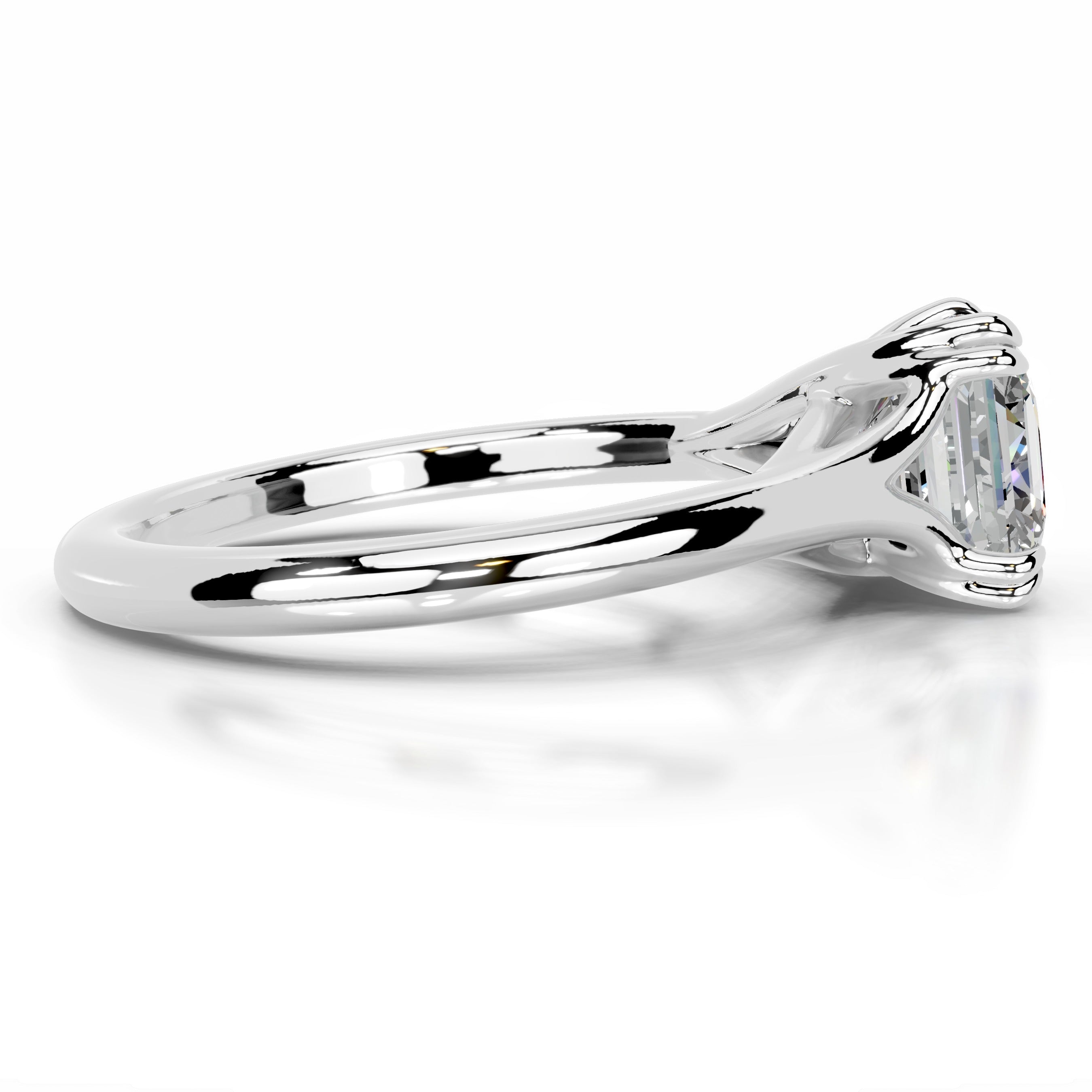Billie Moissanite Ring - 14K White Gold、mySite、hinf8tx79