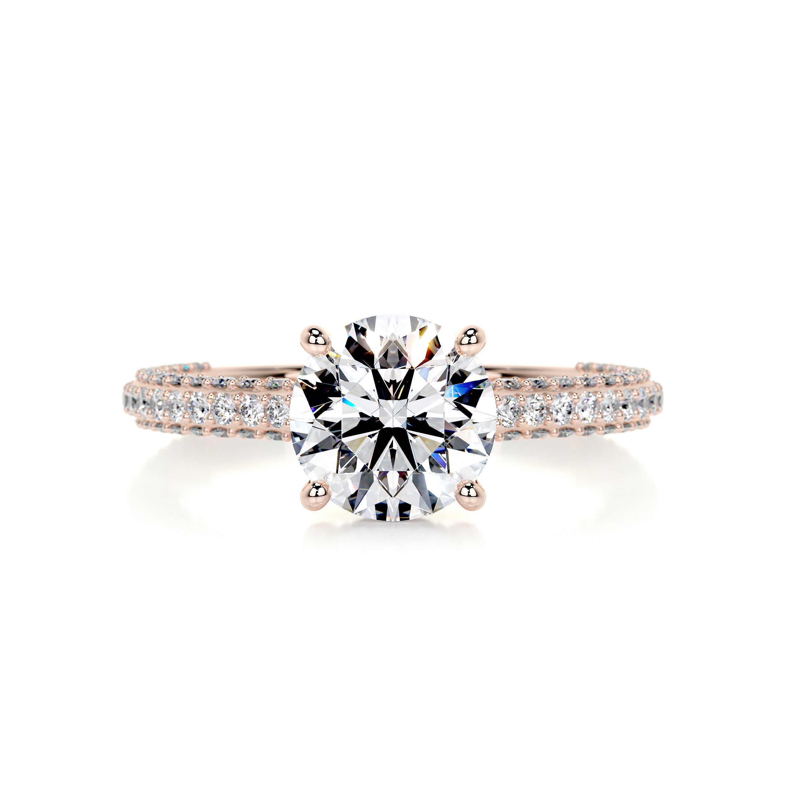 Michaela Diamond Engagement Ring -14K Rose Gold、mySite、hinf8tx79