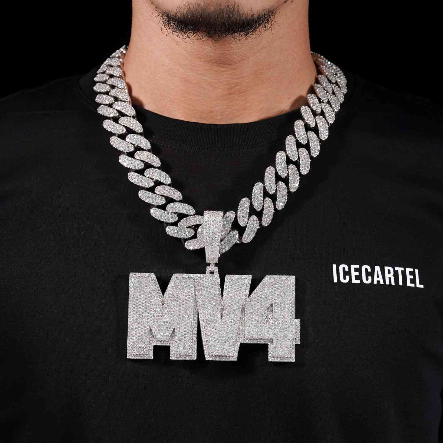 MV4 Custom Moissanite Pendant 14k Gold、mySite、hinf8tx79