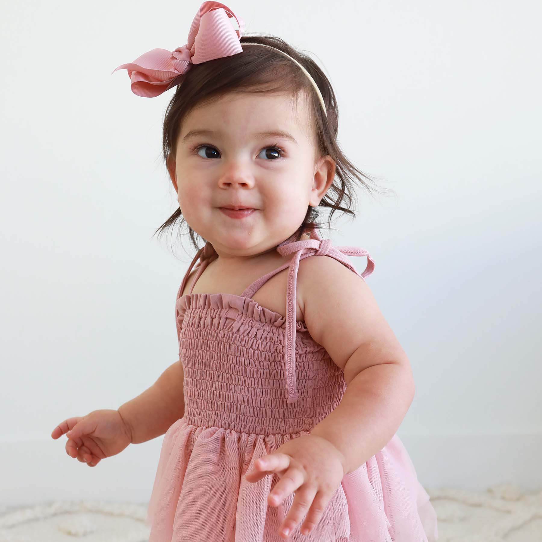  Smocked Tutu Bodysuit | Mauve、mySite、layawaytickets