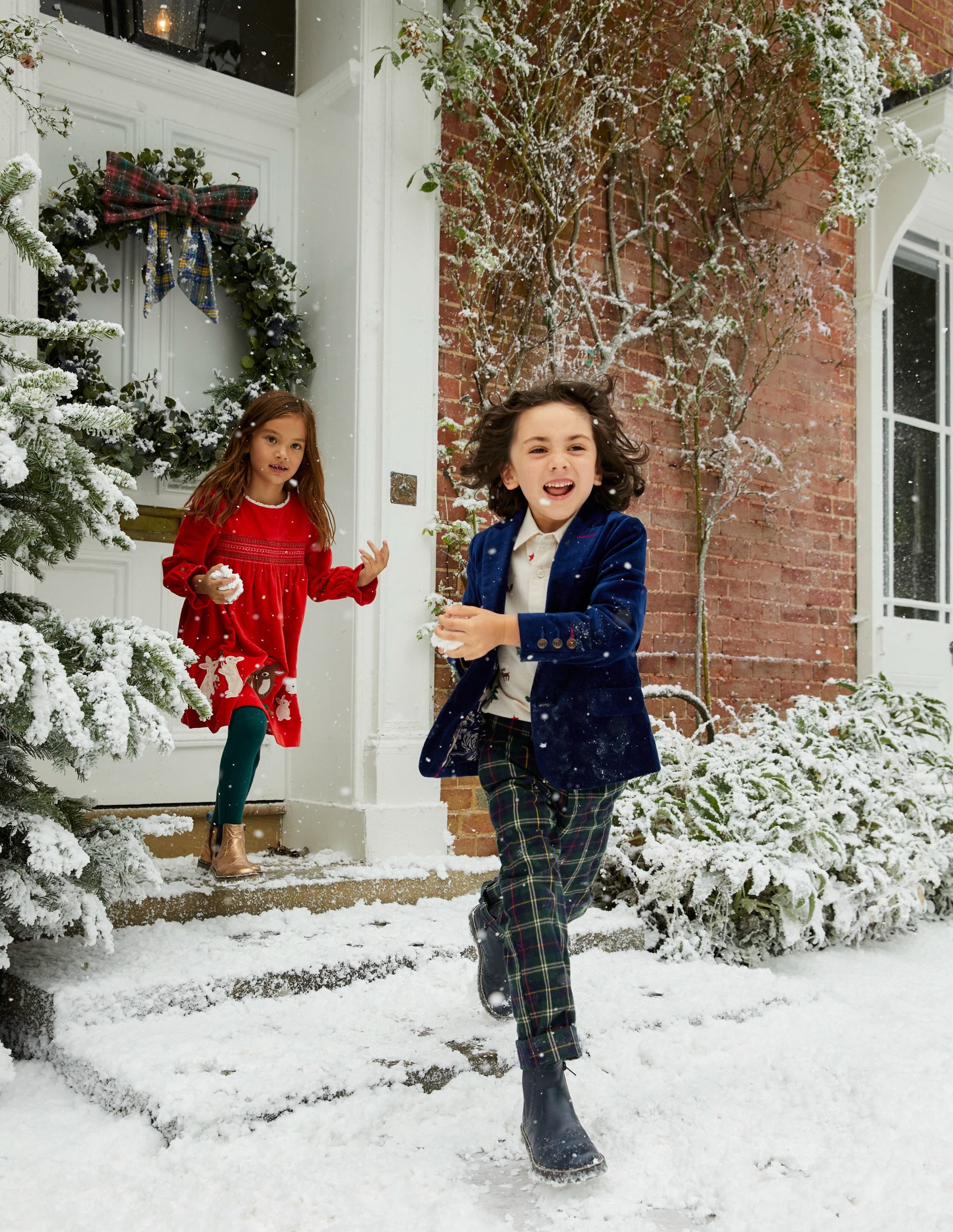  Pleated Smart Trousers-Blue / Green Check、mySite、ashleygrahame