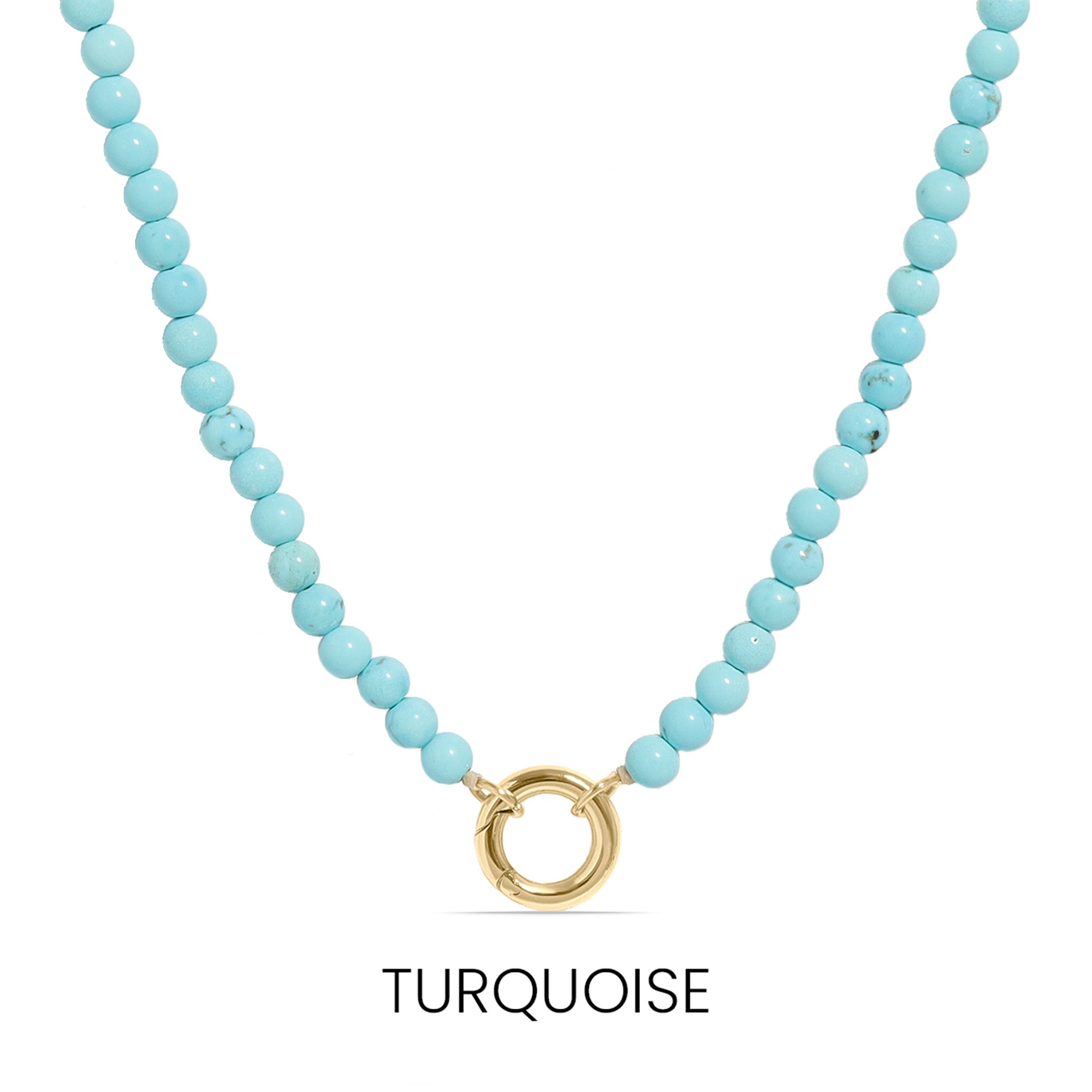 Semi Precious Natural Stone Charm Keeper Necklace / SBB0305、mySite、dreamappss