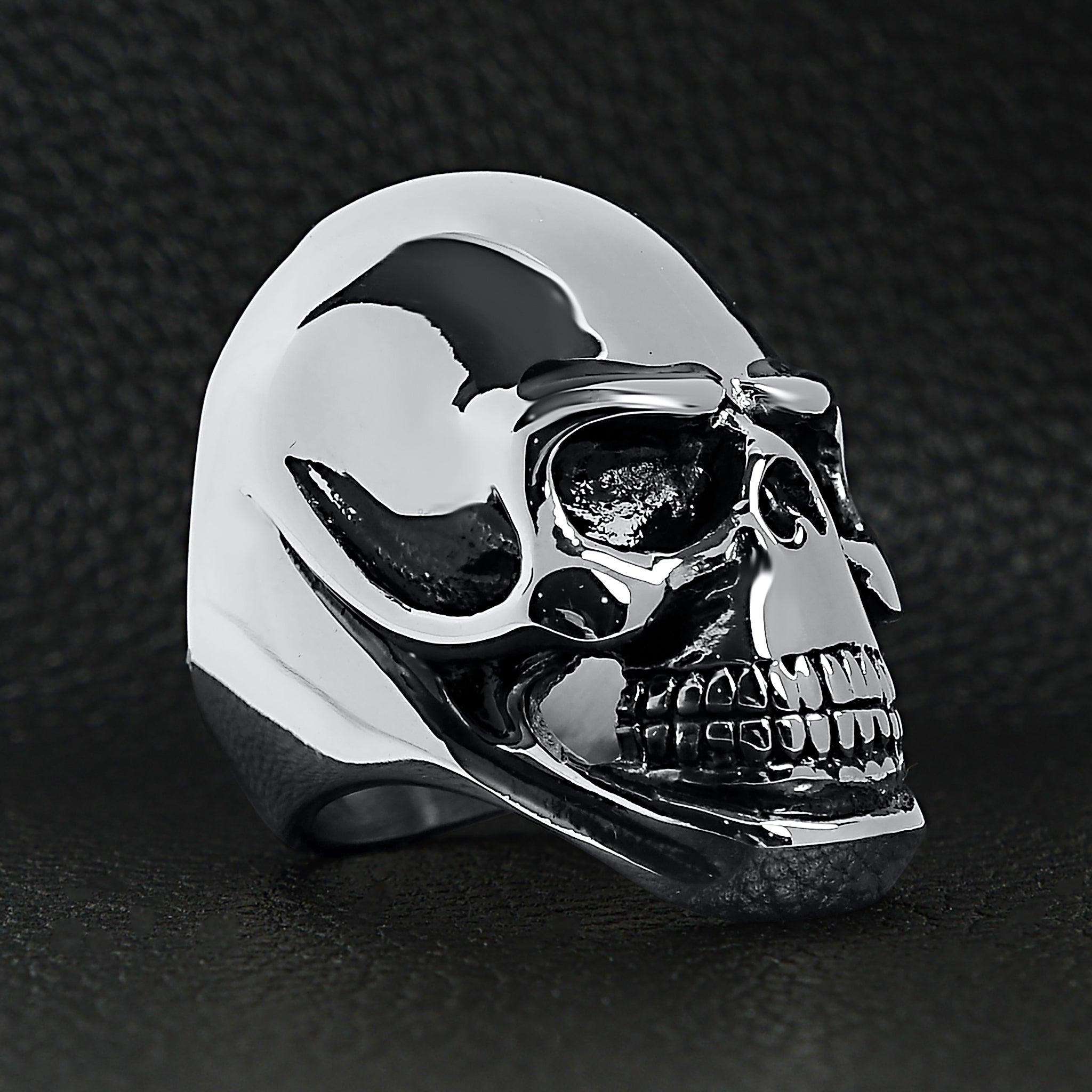 Stainless Steel Grinning Skull Ring / SCR4024、mySite、dreamappss