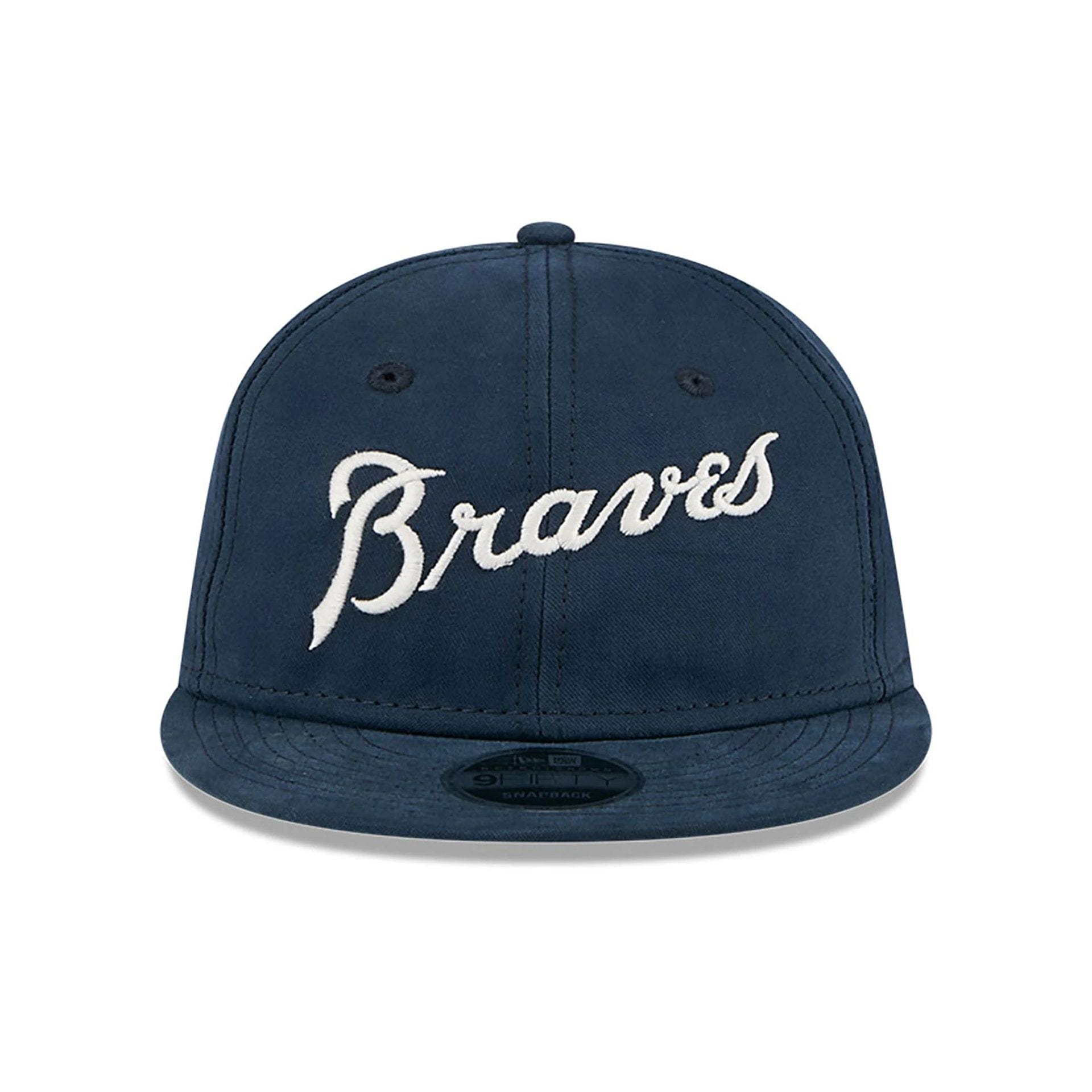 Atlanta Braves Vintage Navy Retro Crown 9FIFTY Strapback Cap、mySite、vikingsvslions