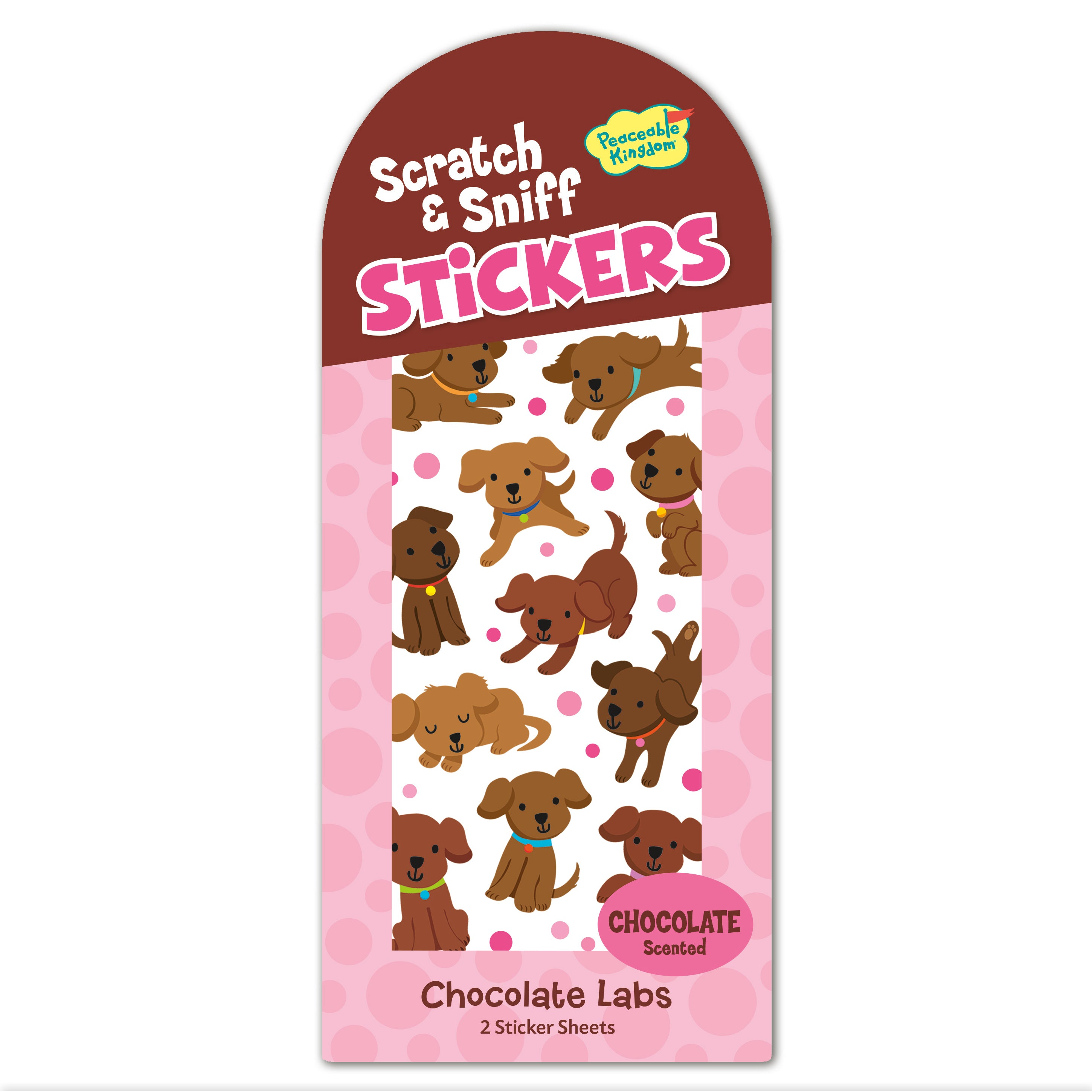  Chocolate Labs Scratch & Sniff Stickers、mySite、ghnorth