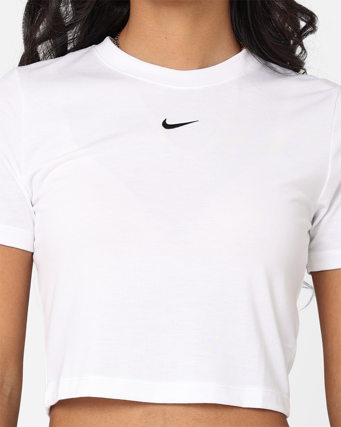 Nike Women's Sportswear Essential Slim-Fit Crop T-Shirt White、mySite、zt4zffjzw