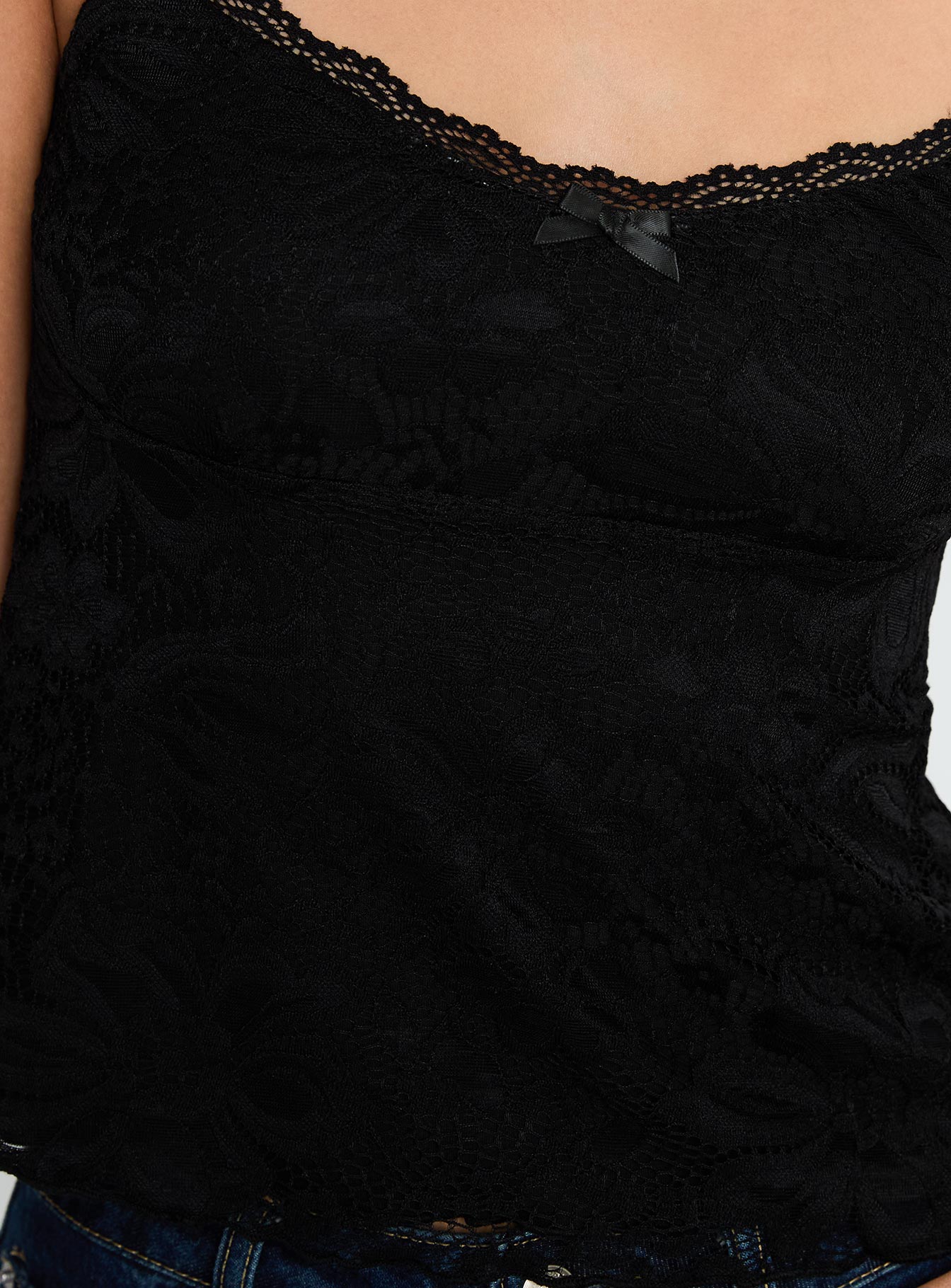 Madaleine Lace Top Black、mySite、solidvoid