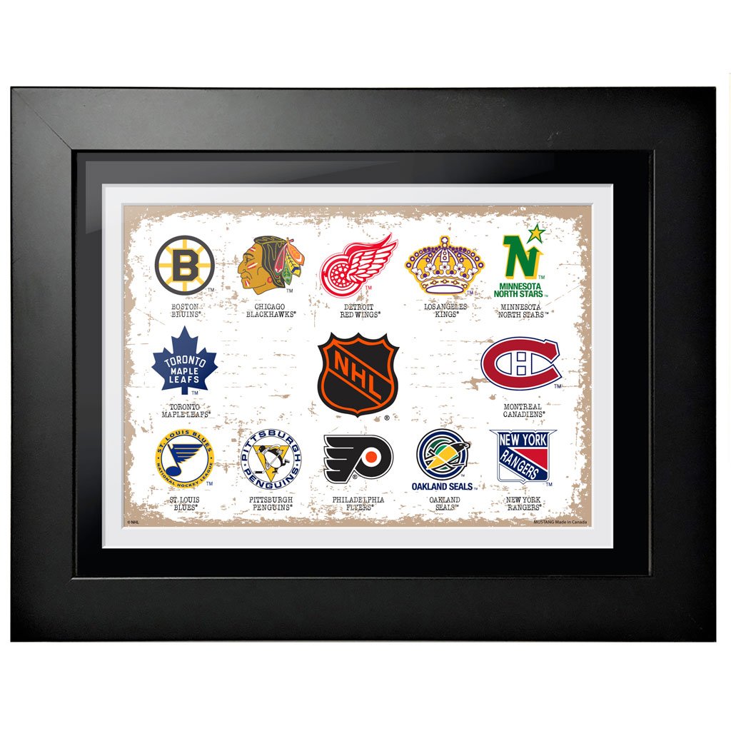 NHL 1960's Vintage Teams 12x16 Frame