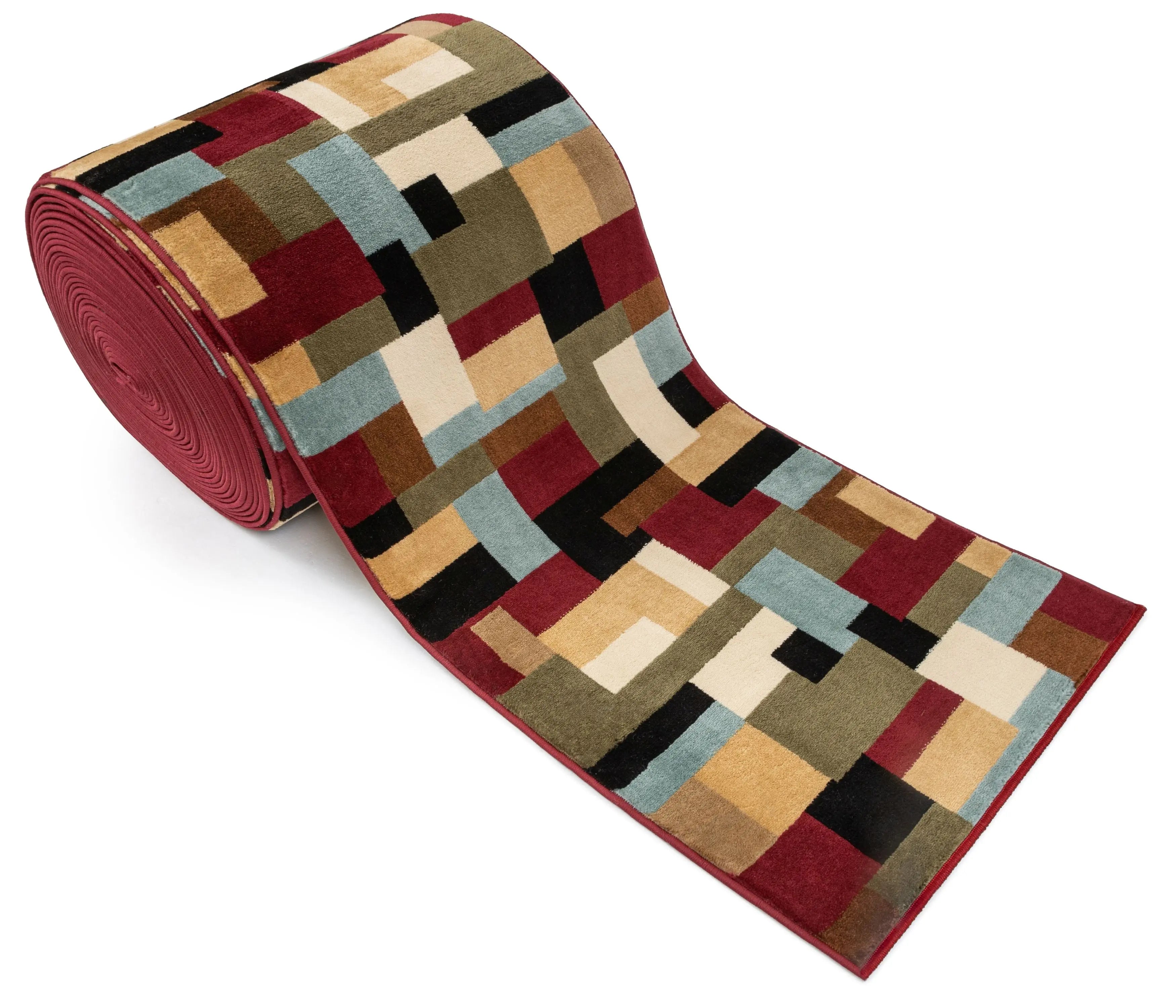 River Custom Size Runner Modern Red 27 Inch Wide x Choose Your Length Hallway Runner Rug、mySite、gigharbornorthrealestate