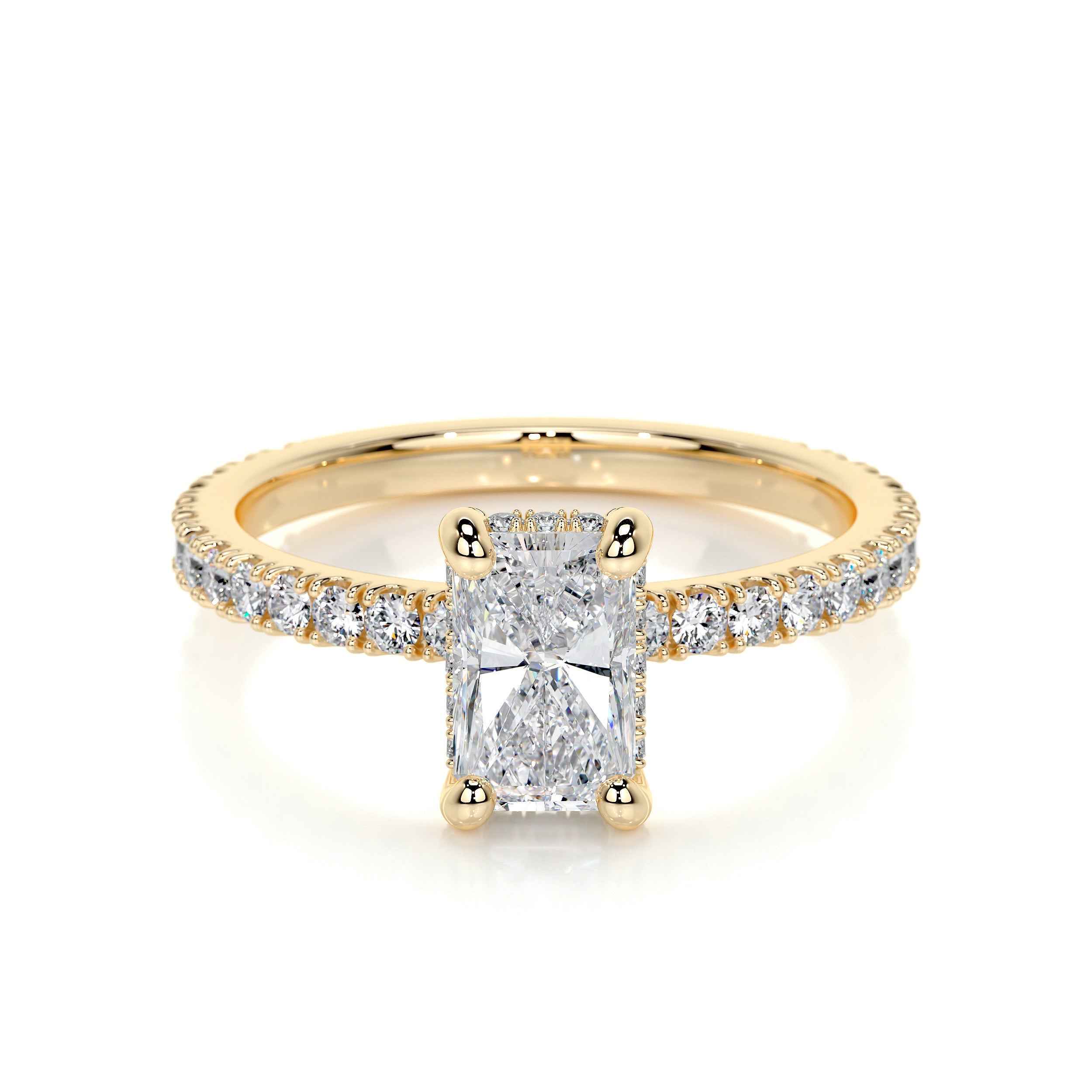 Deborah Elongated Lab Grown Diamond Ring -18K Yellow Gold、mySite、hinf8tx79