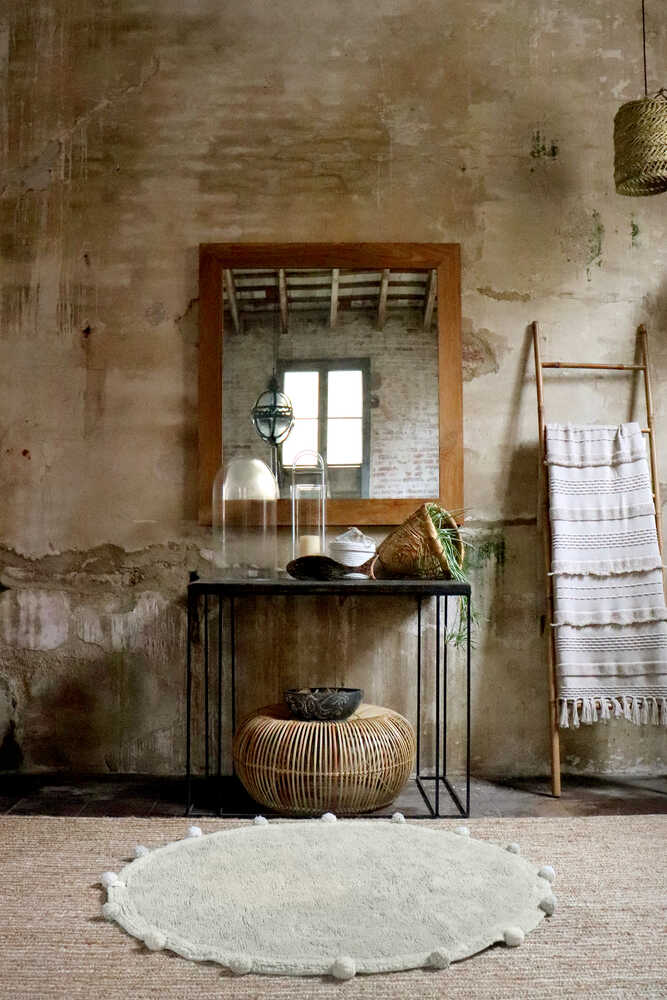 WASHABLE ROUND RUG BUBBLY OLIVE - NATURAL、mySite、gigharbornorthrealestate