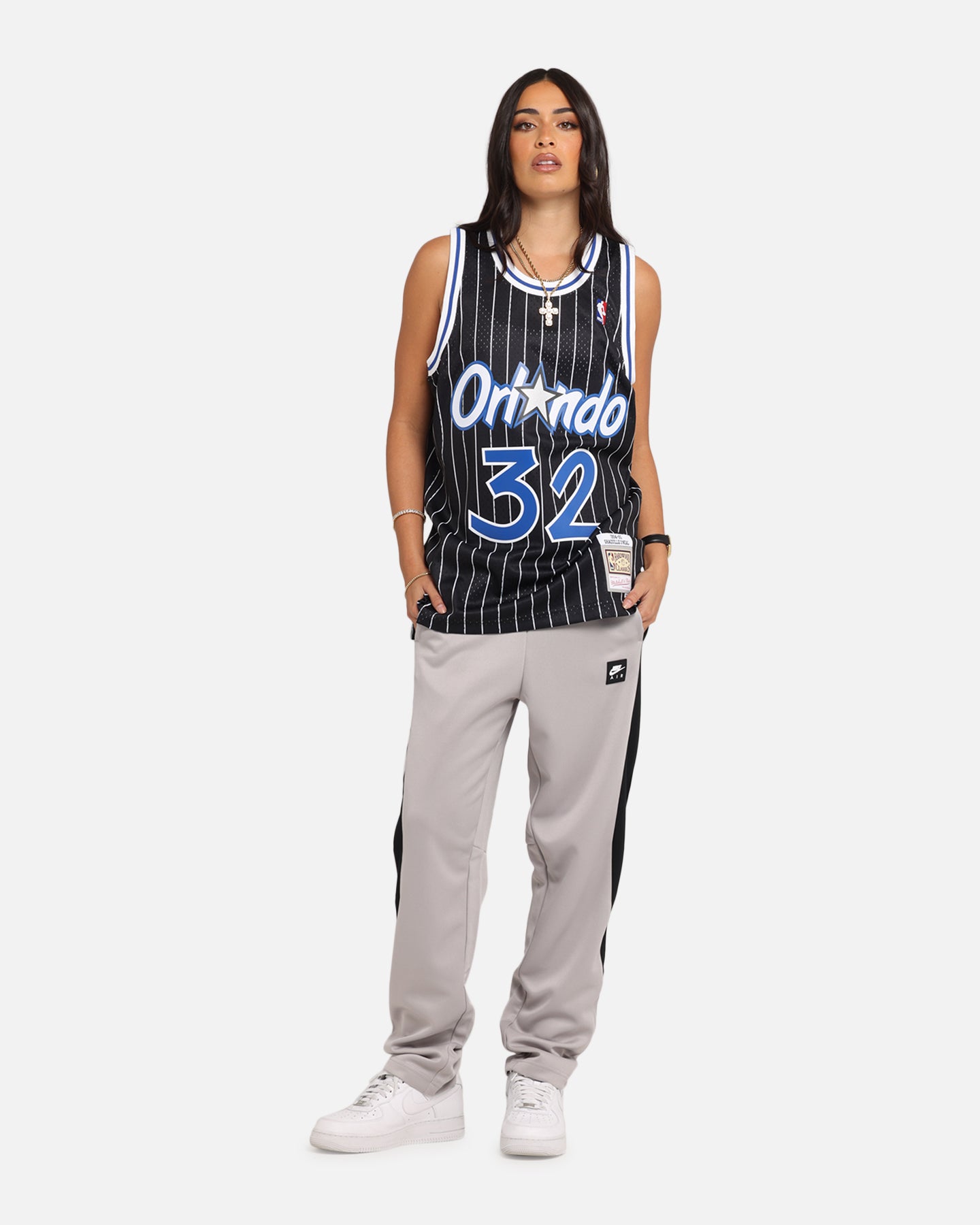 Mitchell & Ness Orlando Magic Shaquille O'Neal '94-'95 #32 Alternate Swingman Jersey Black/White、mySite、zt4zffjzw