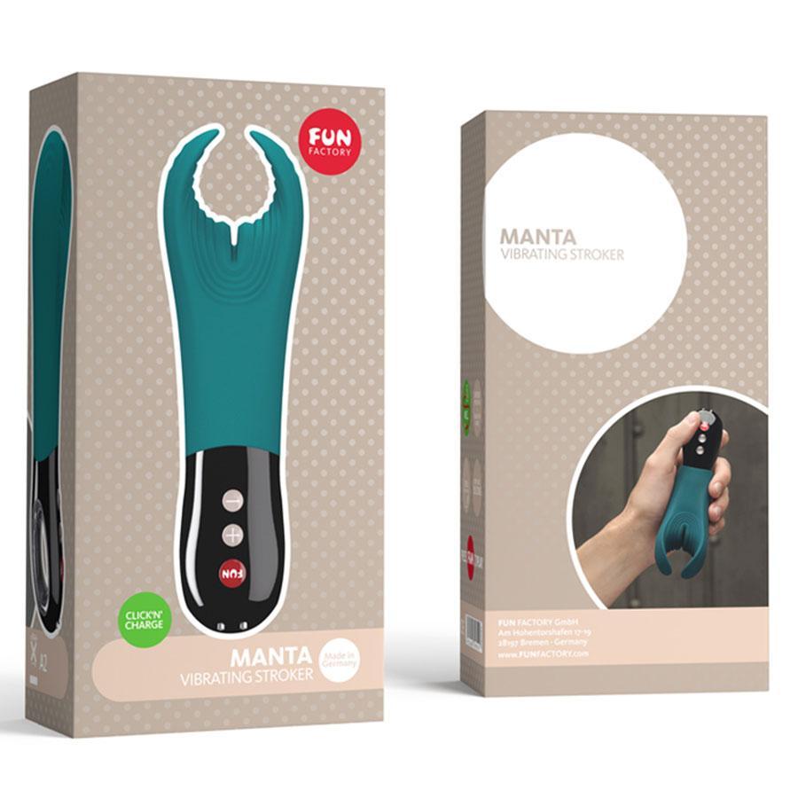 Fun Factory Manta Rechargeable Penis Vibrator and Male Masturbator、mySite、bottomscart